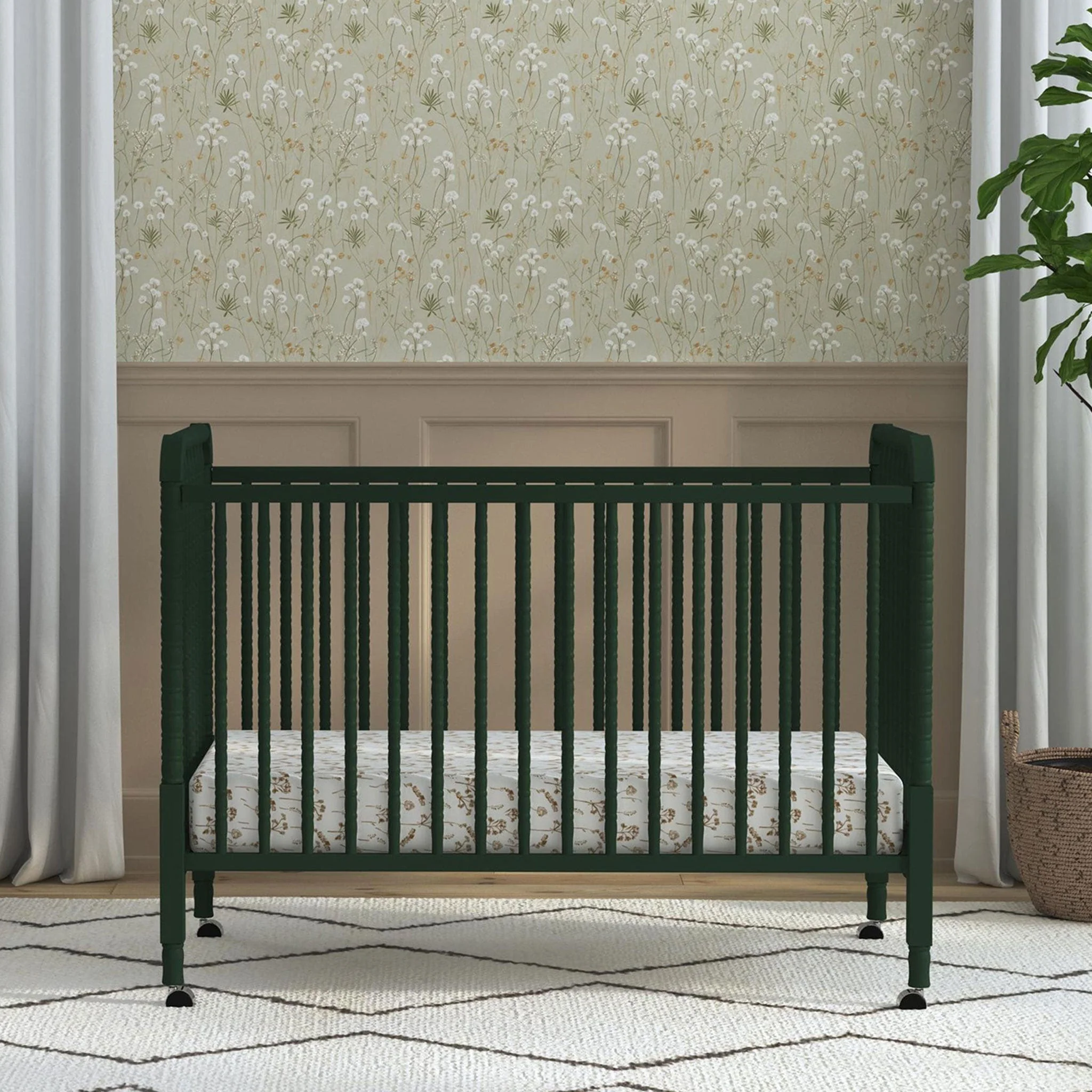 Couchette Convertible 3-en-1 Jenny Lind - Vert - Image 2