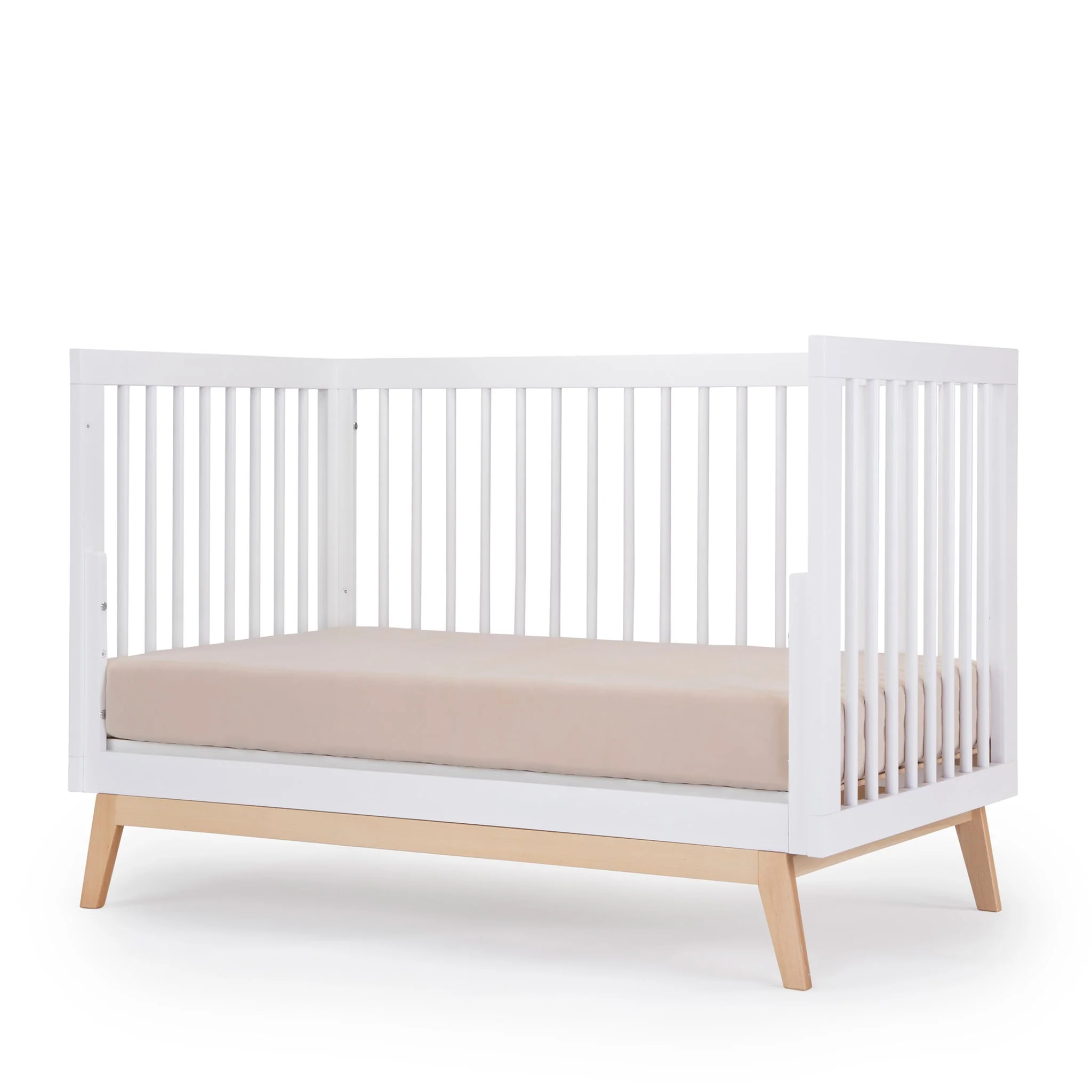 Couchette convertible 3-en-1 Soho - Blanc / Naturel - Image 8