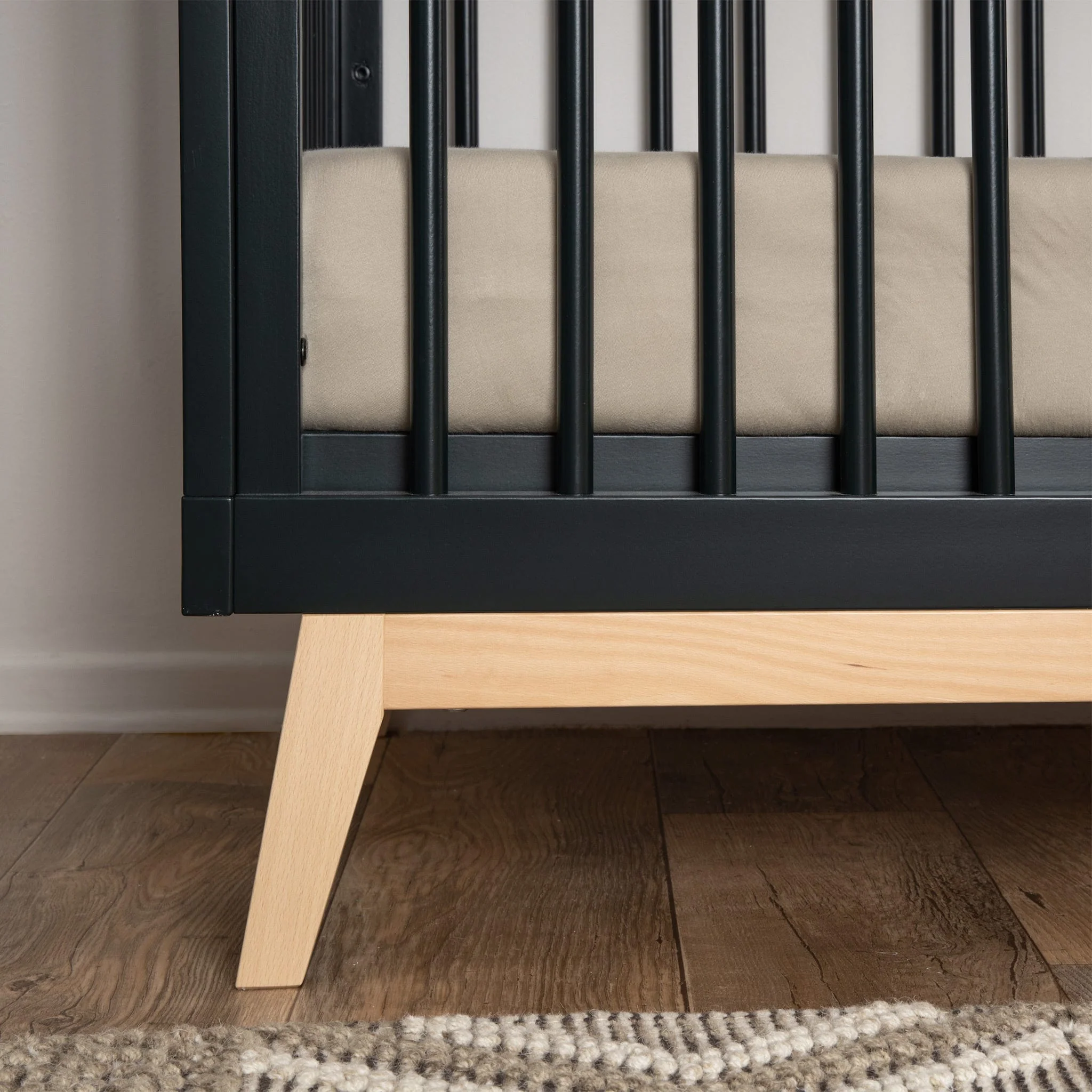 Couchette convertible 3-en-1 Soho - Noir / Naturel - Image 14