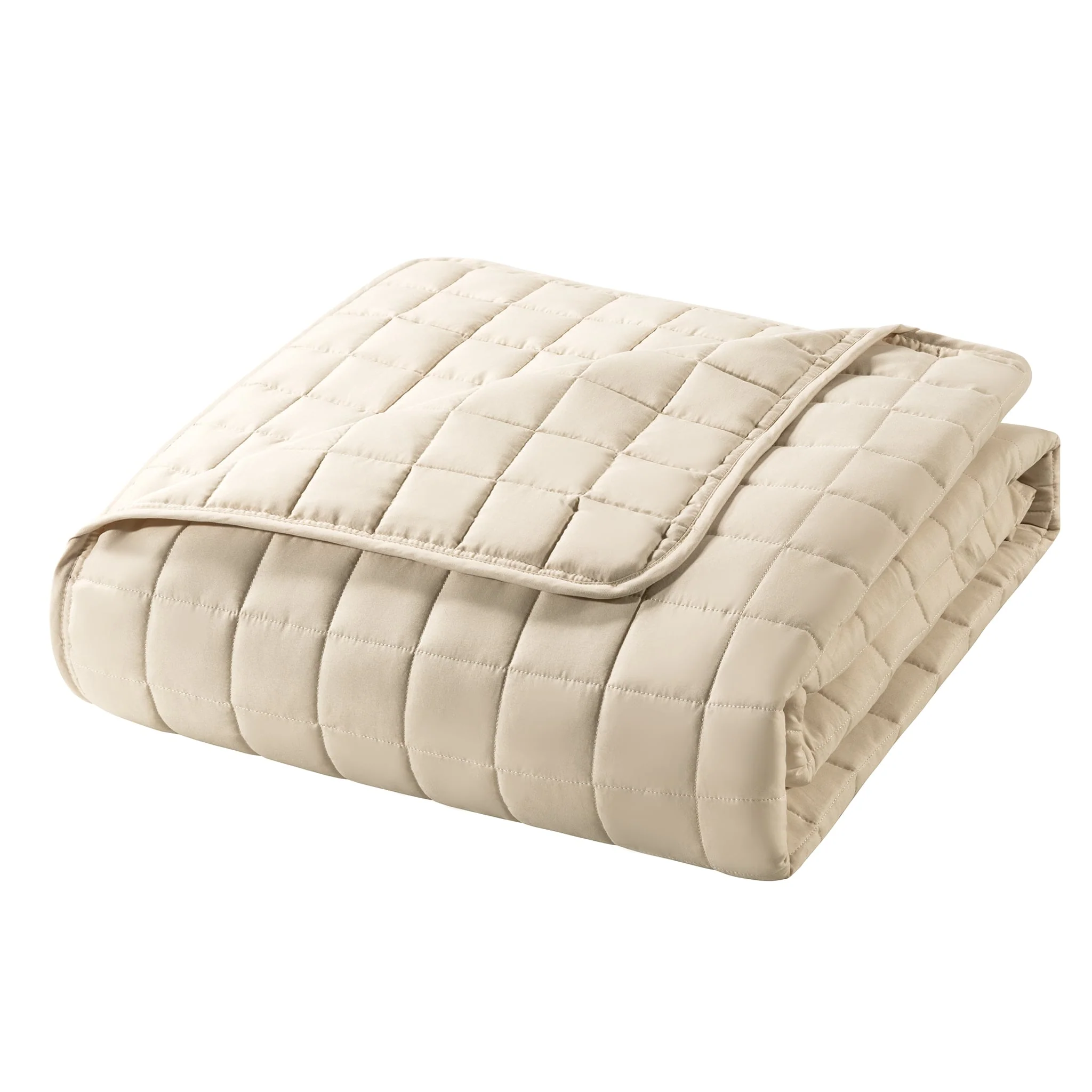 Courtepointe Lit Simple - Beige - Image 8