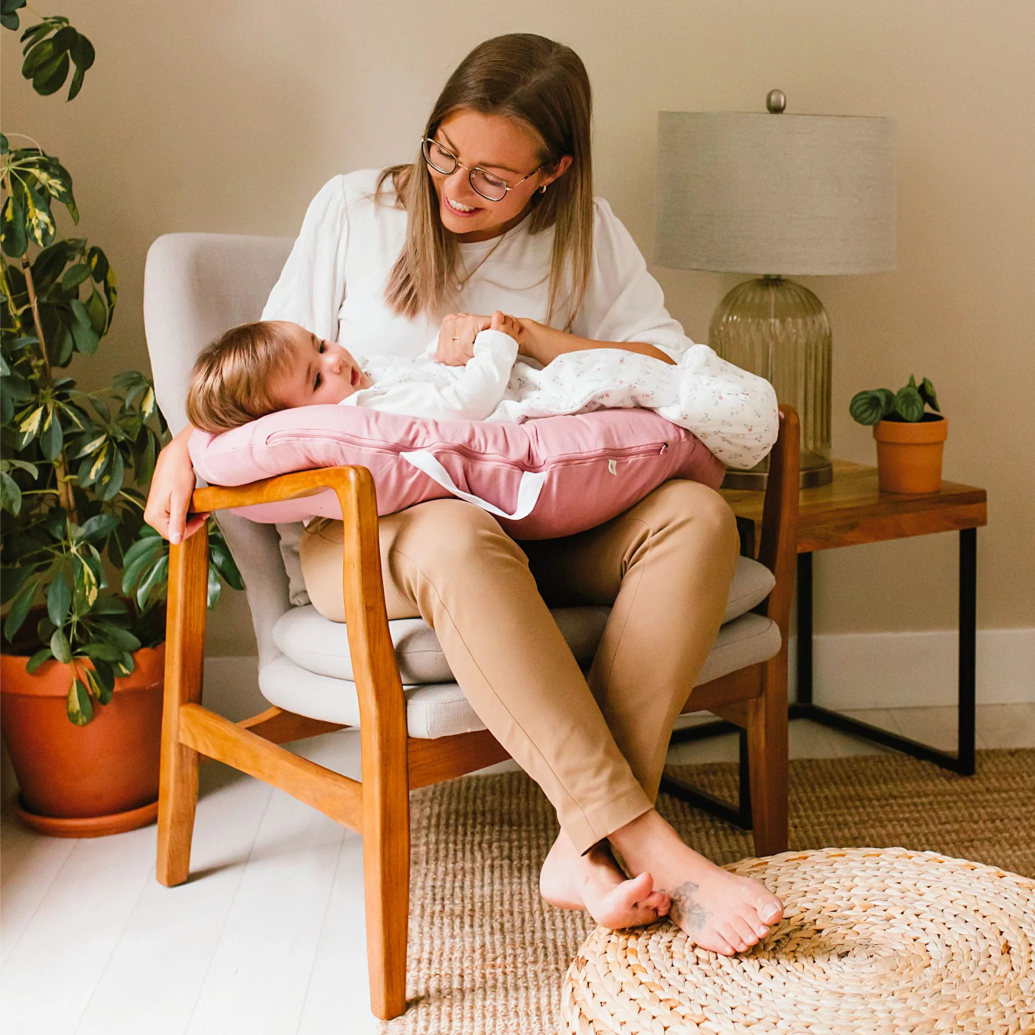 Coussin d'Allaitement Bambou - Lotus - Image 3