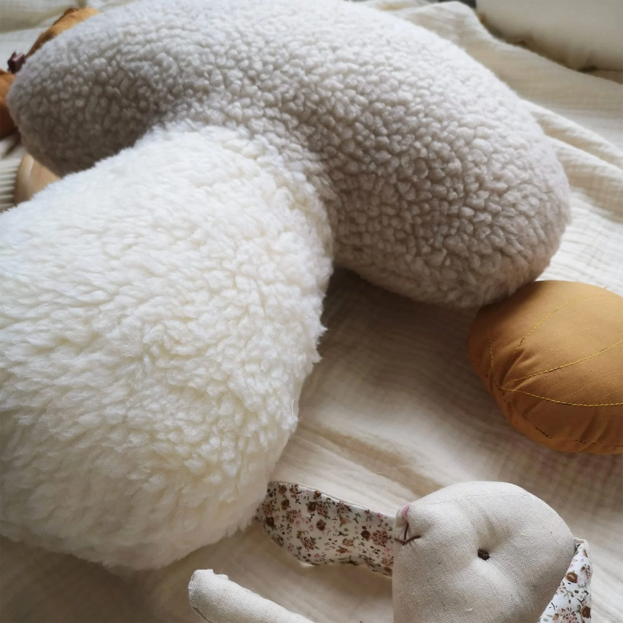 Coussin Champignon - Beige - Image 3