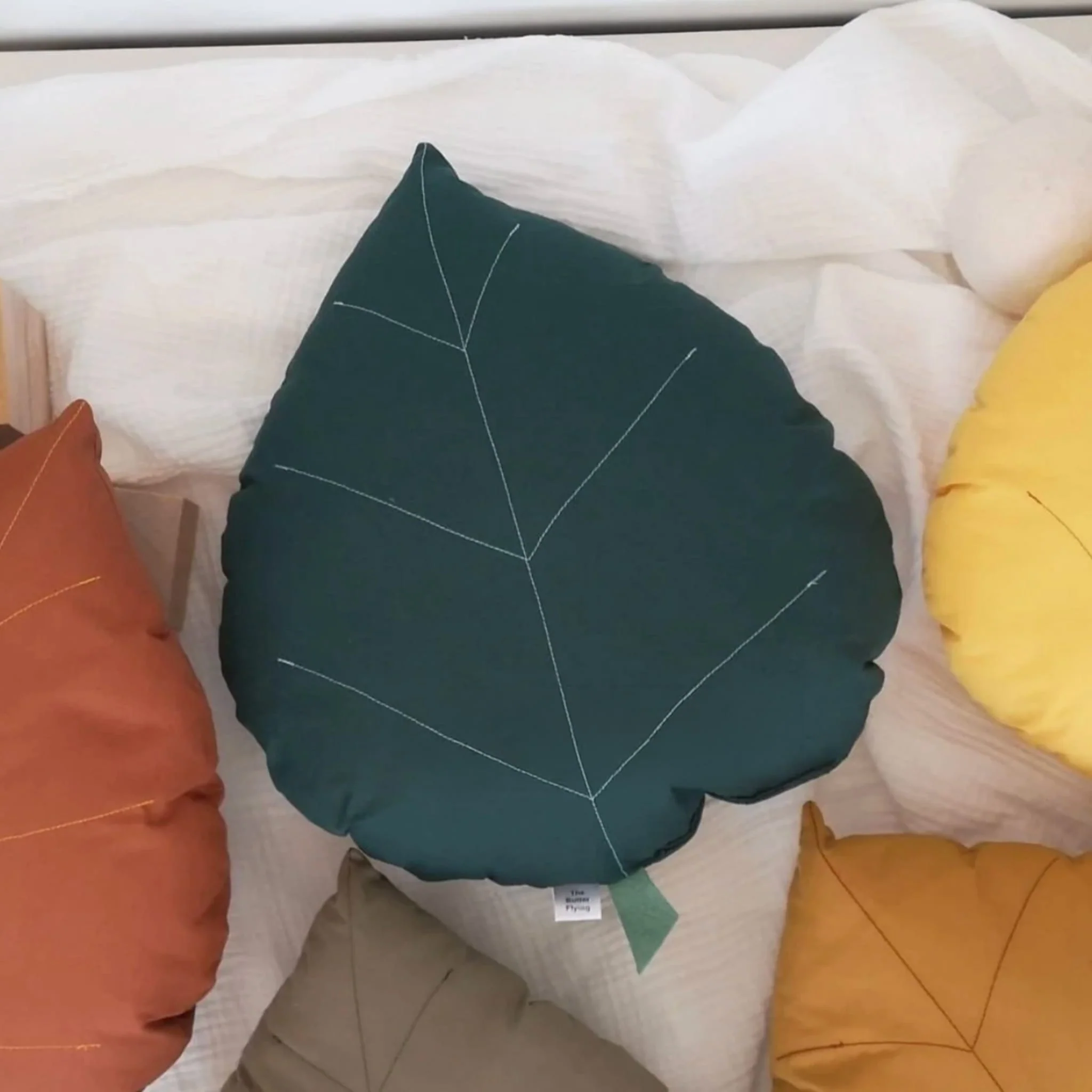 Coussin Feuille de Bouleau - Vert