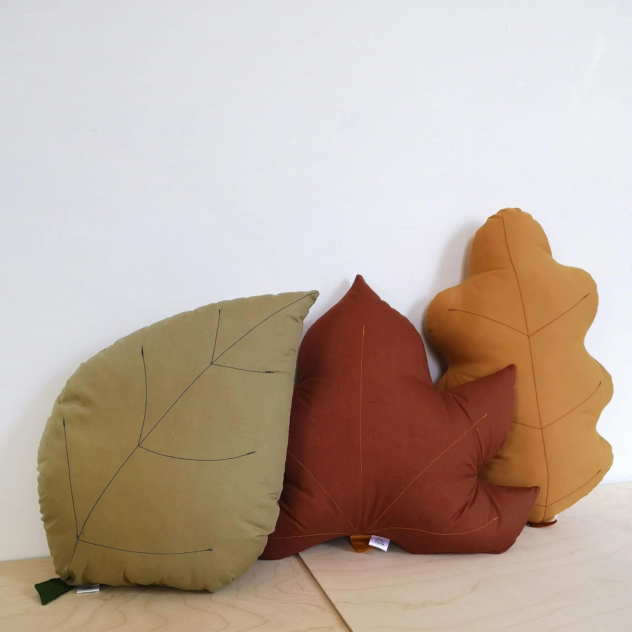 Coussin Feuille de Frêne - Olive - Image 4