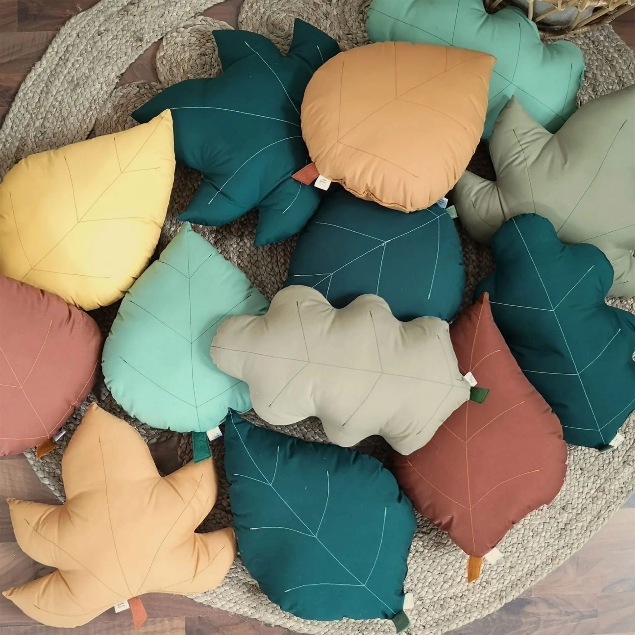 Coussin Feuille de Frêne - Vert - Image 3