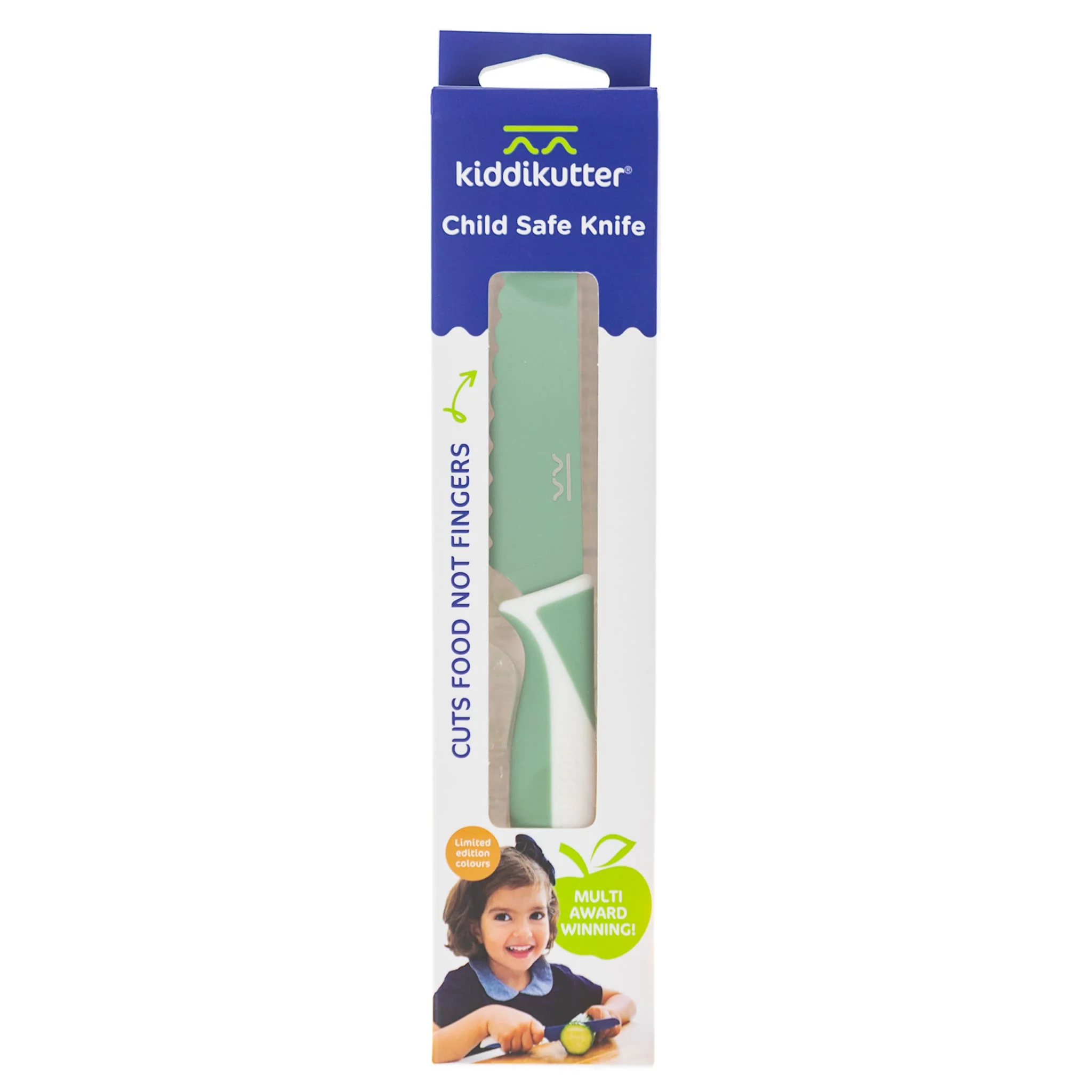 Couteau Sécuritaire pour Enfant – Vert Sauge - Image 3