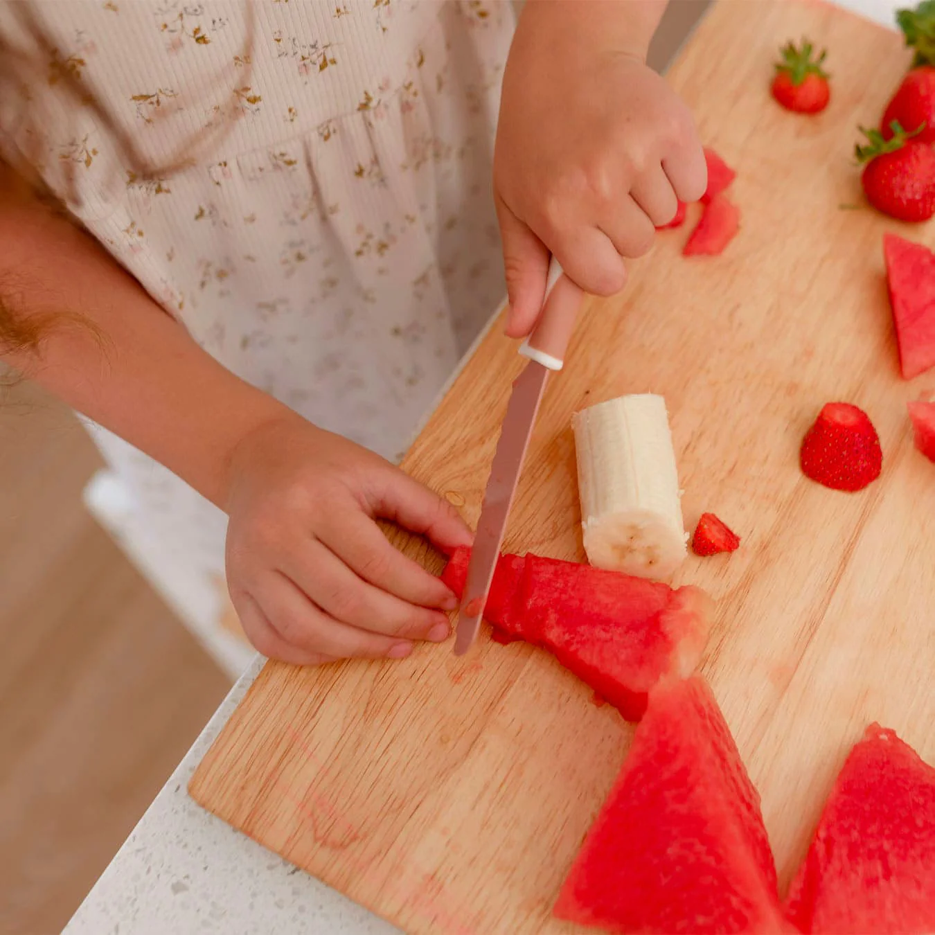 Couteau Sécuritaire pour Enfant - Rose - Image 4