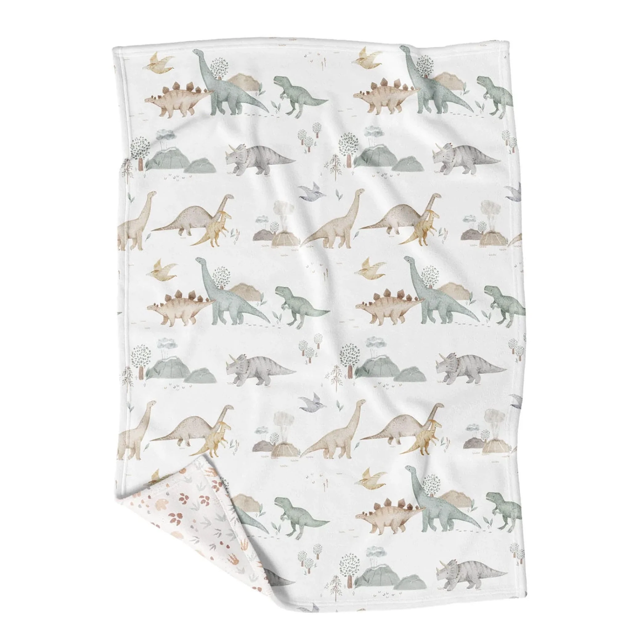 Petite Couverture Minky - Jurassique