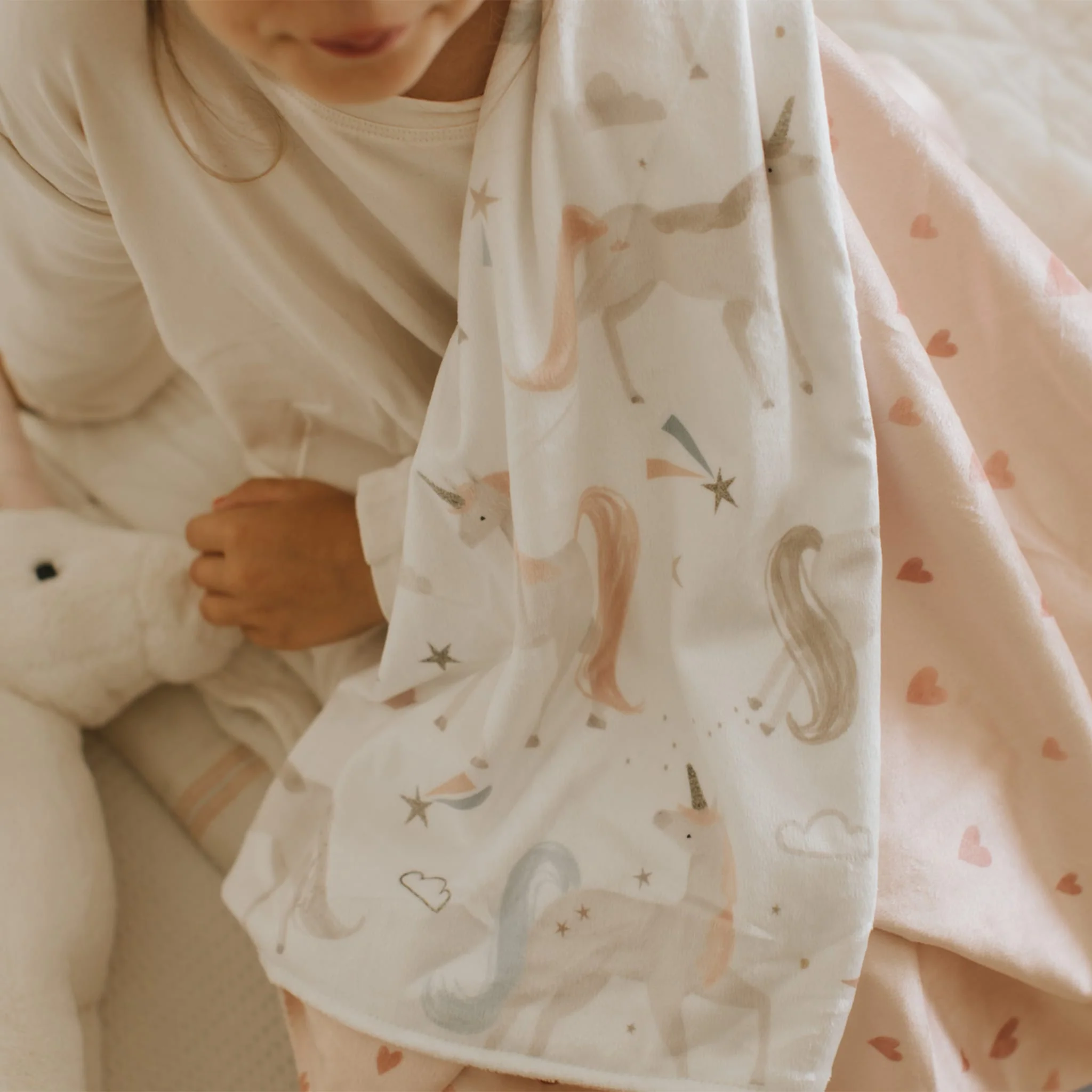 Petite Couverture Minky - Les rêves de Licornes - Image 4
