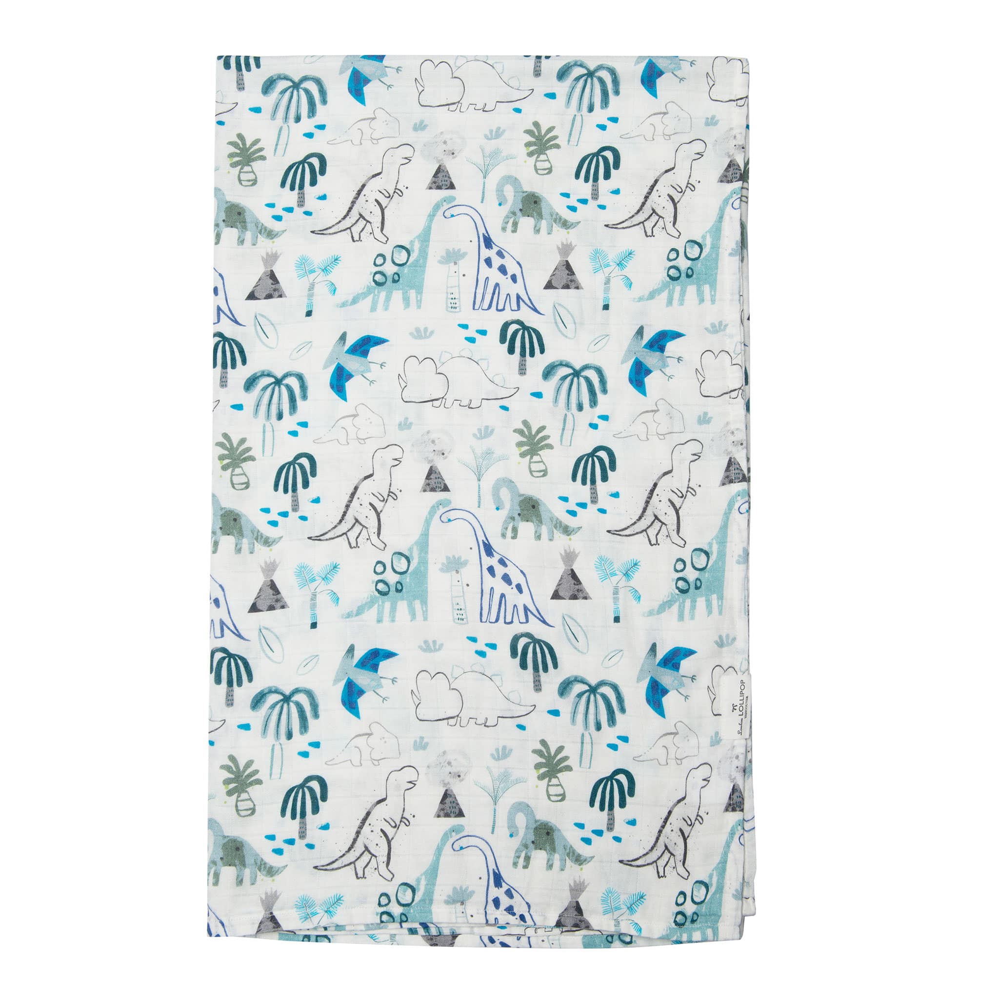Couverture Mousseline Bambou - Dinosaures - Image 2