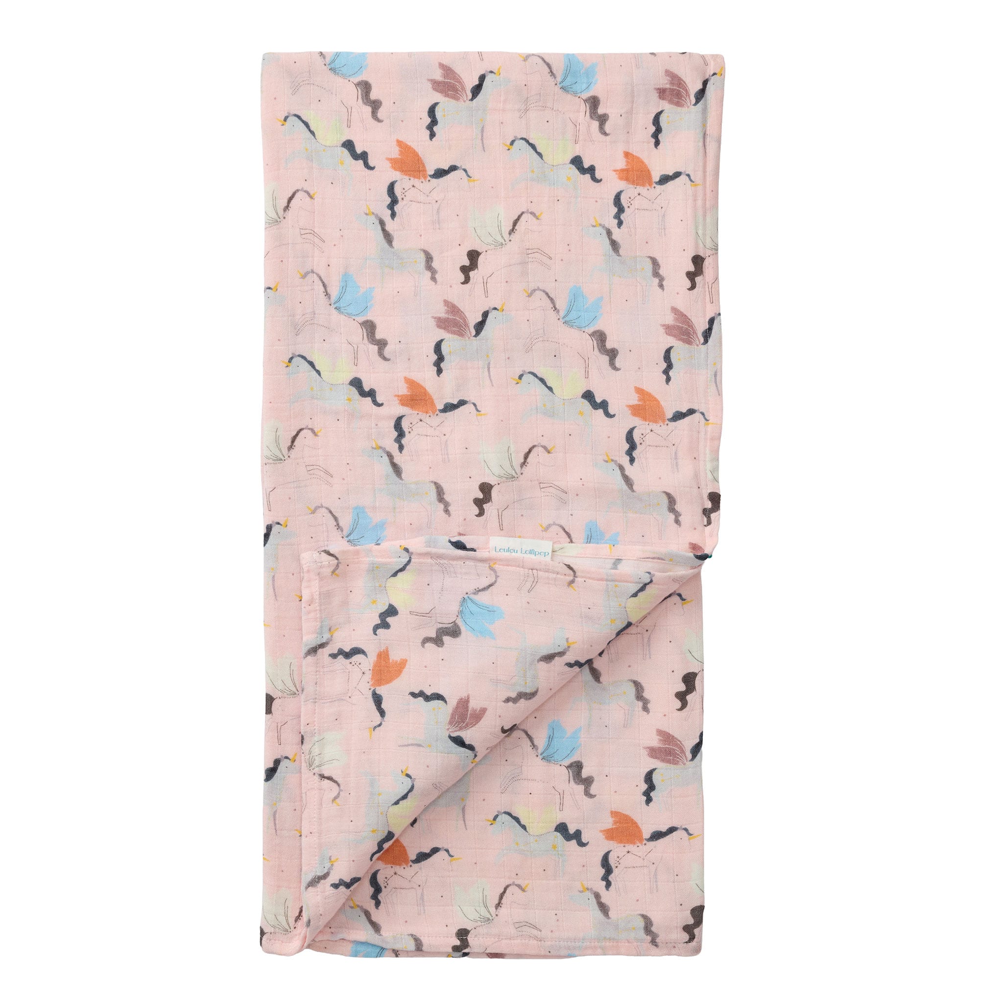 Couverture Mousseline Bambou -  Licornes
