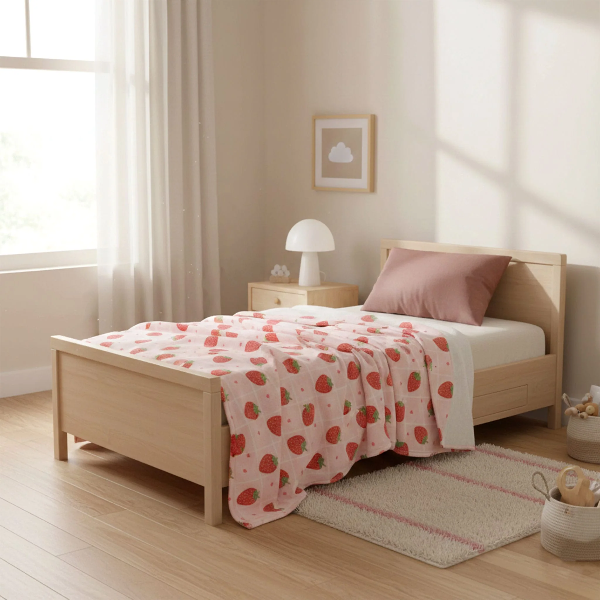 Couverture Peluche Fraises - Image 2