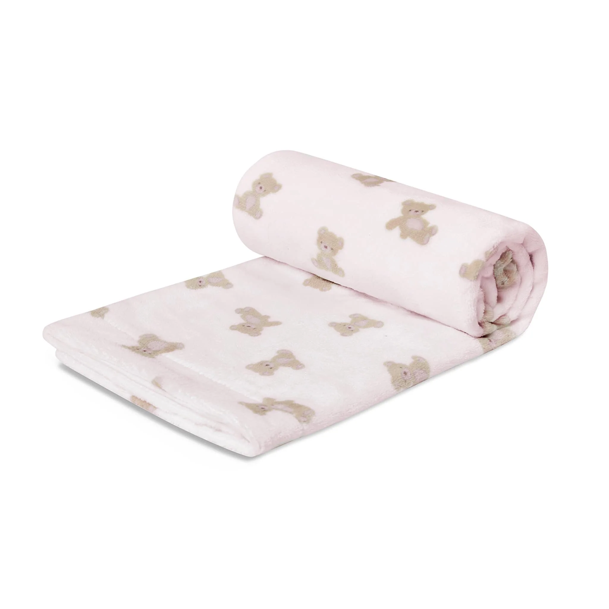 Couverture en Peluche - Ours Rose - Image 5