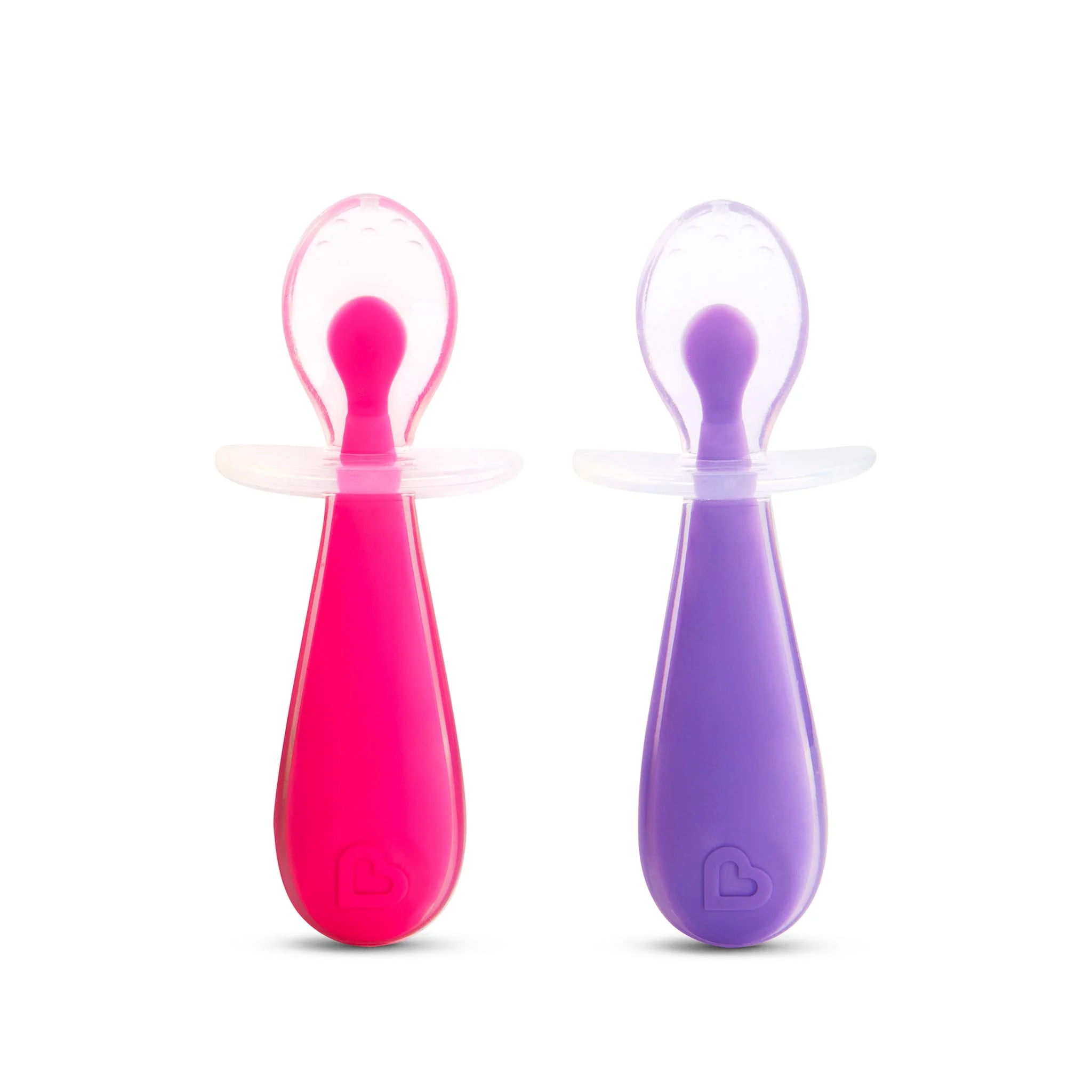 Cuillères Silicone (2) - Rose