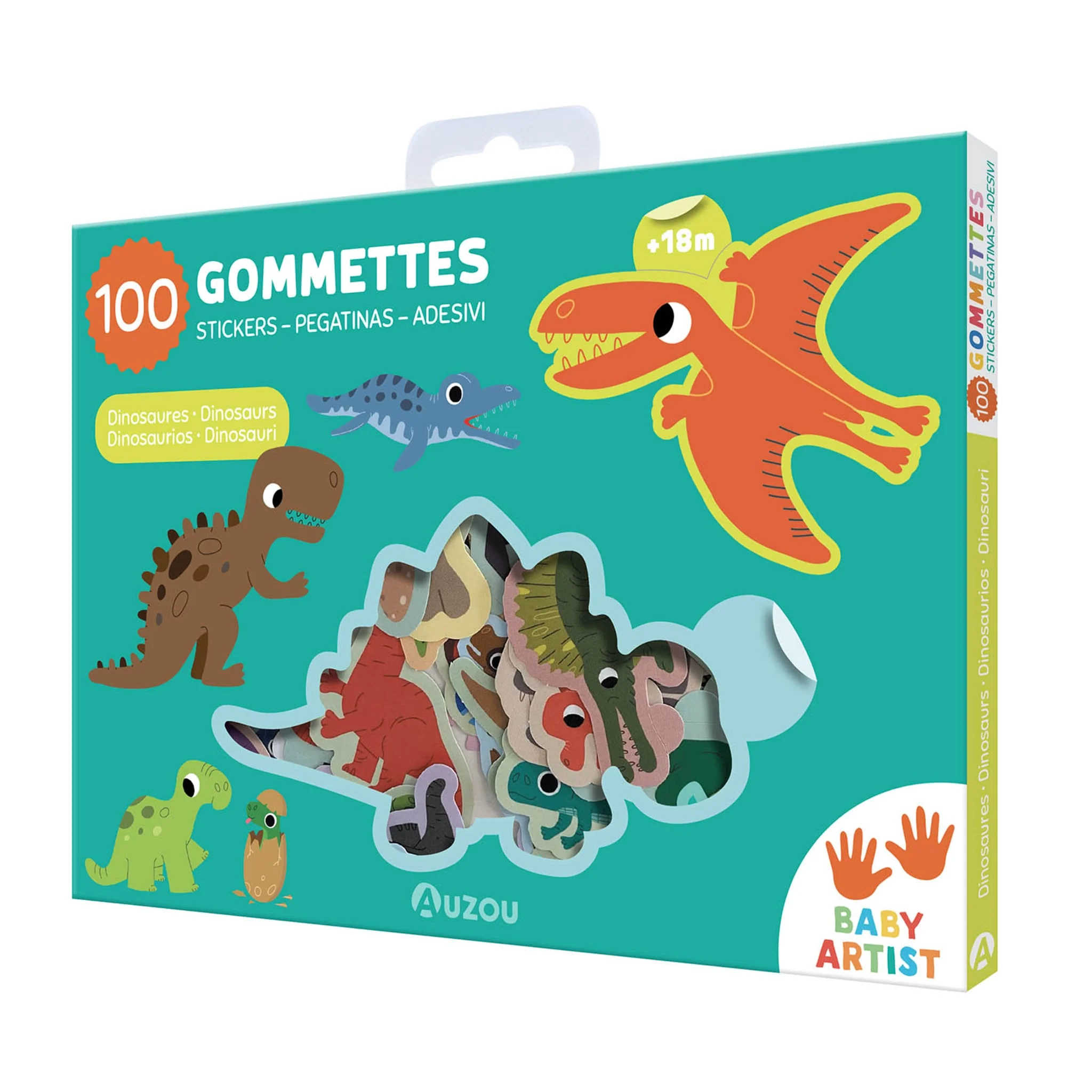 Dinosaures: 100 Gommettes