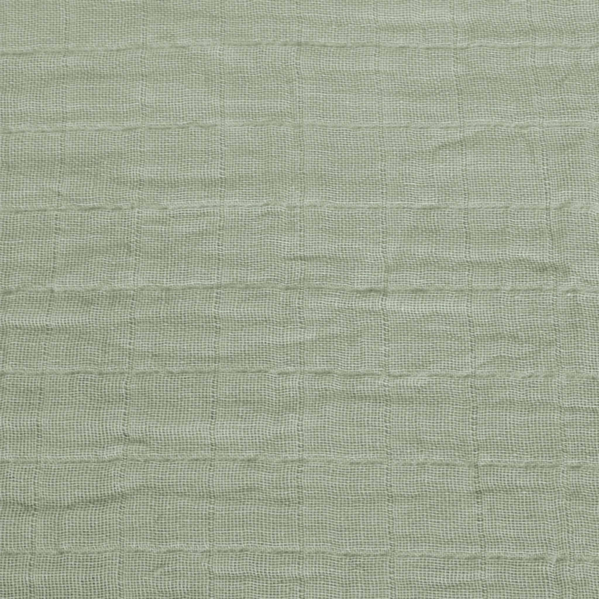 Drap Contour pour Lit de Bébé - Mousseline Kaki - Image 2