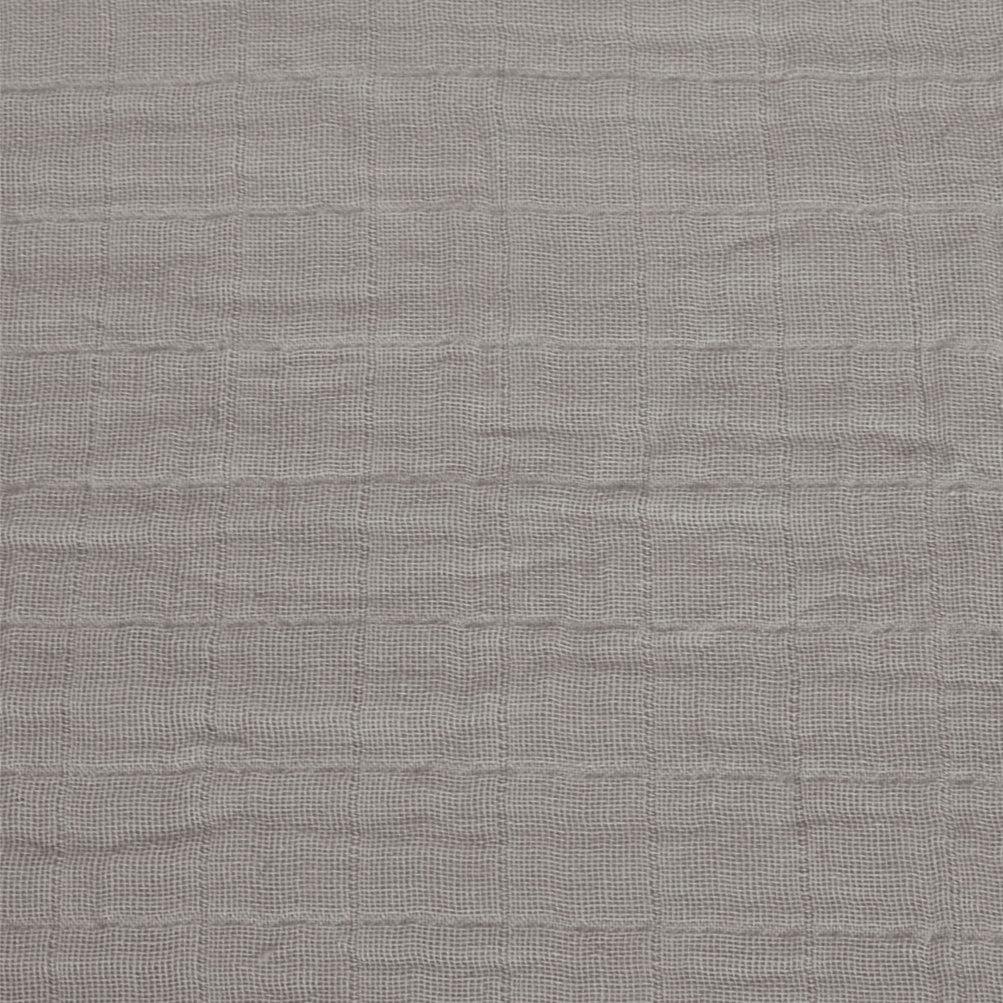 Drap Contour pour Lit de Bébé - Mousseline Taupe - Image 2