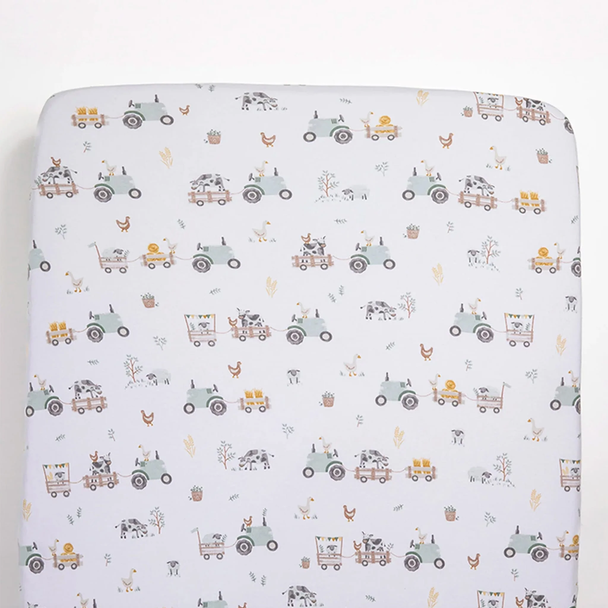 Drap Contour pour Lit de Bébé - Tracteurs - Image 2