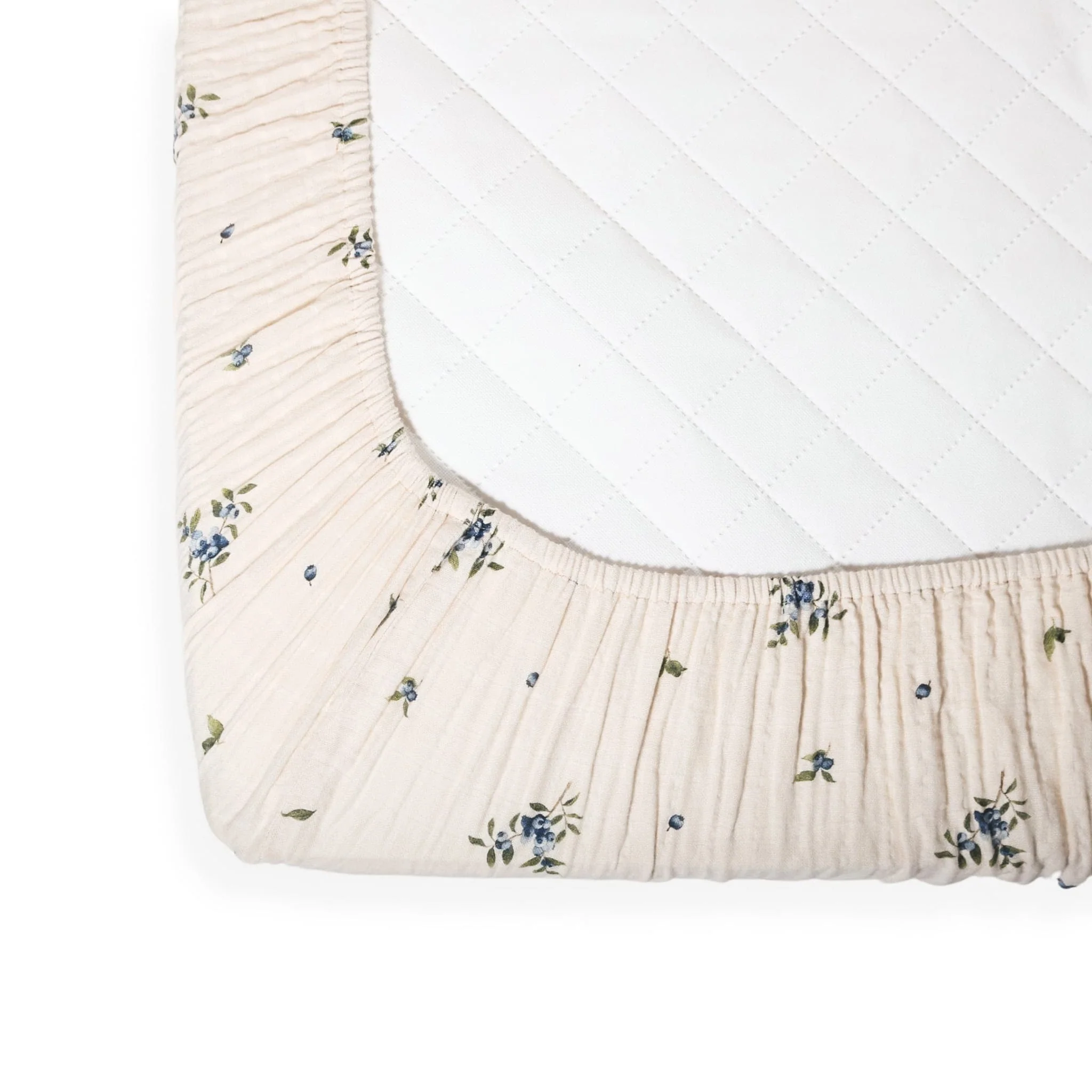 Drap Contour Couchette de Bébé - Bleuet - Image 3