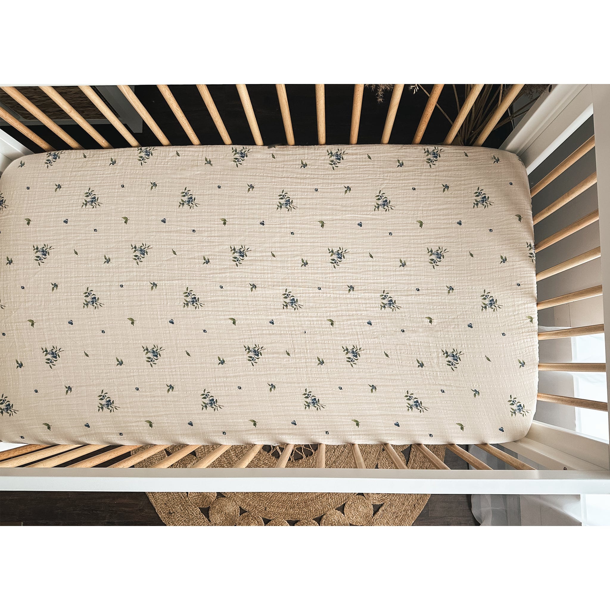 Drap Contour Couchette de Bébé - Bleuet - Image 6