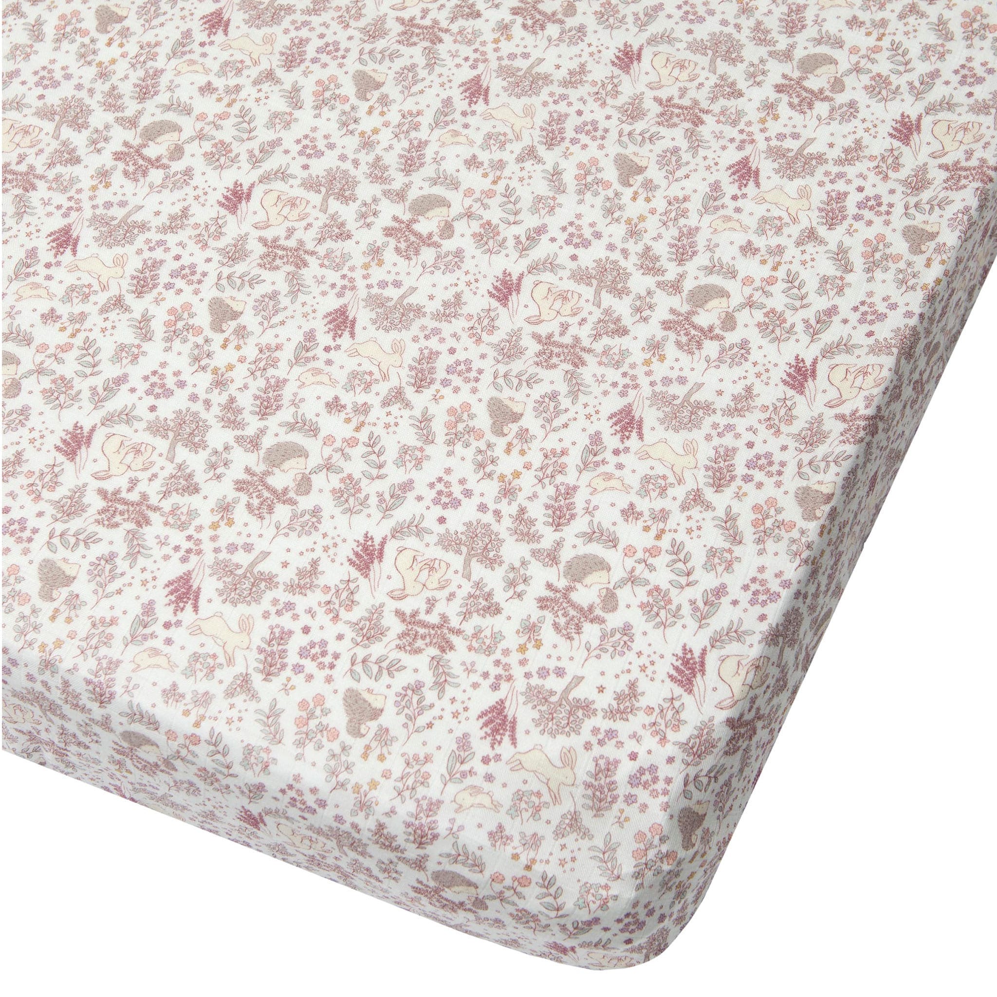 Drap Contour pour Lit de Bébé - Mousseline Bambou Forêt - Image 2