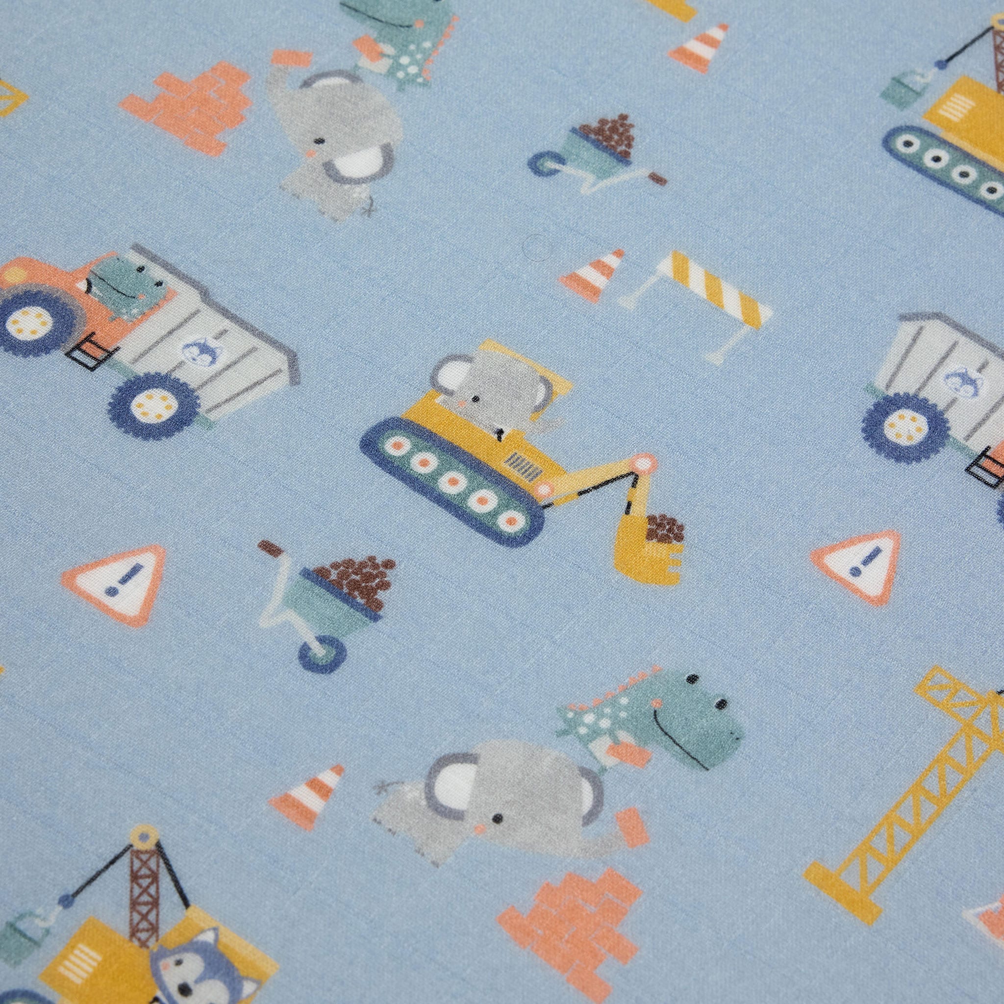 Drap Contour pour Lit de Bébé - Mousseline Bambou Mini Ingénieurs - Image 2