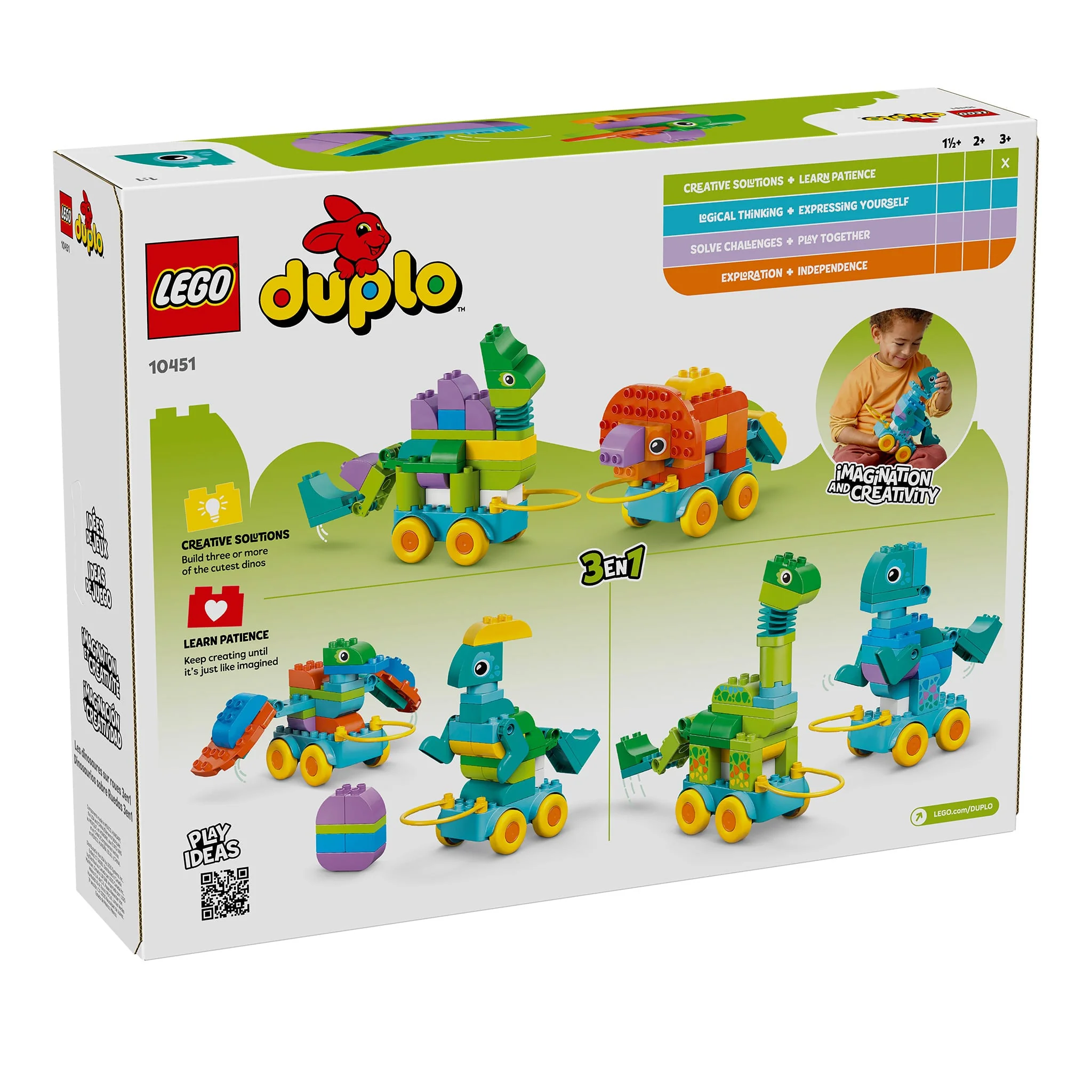 LEGO® DUPLO® Ma ville Les dinosaures sur roues 3en1 - Image 8