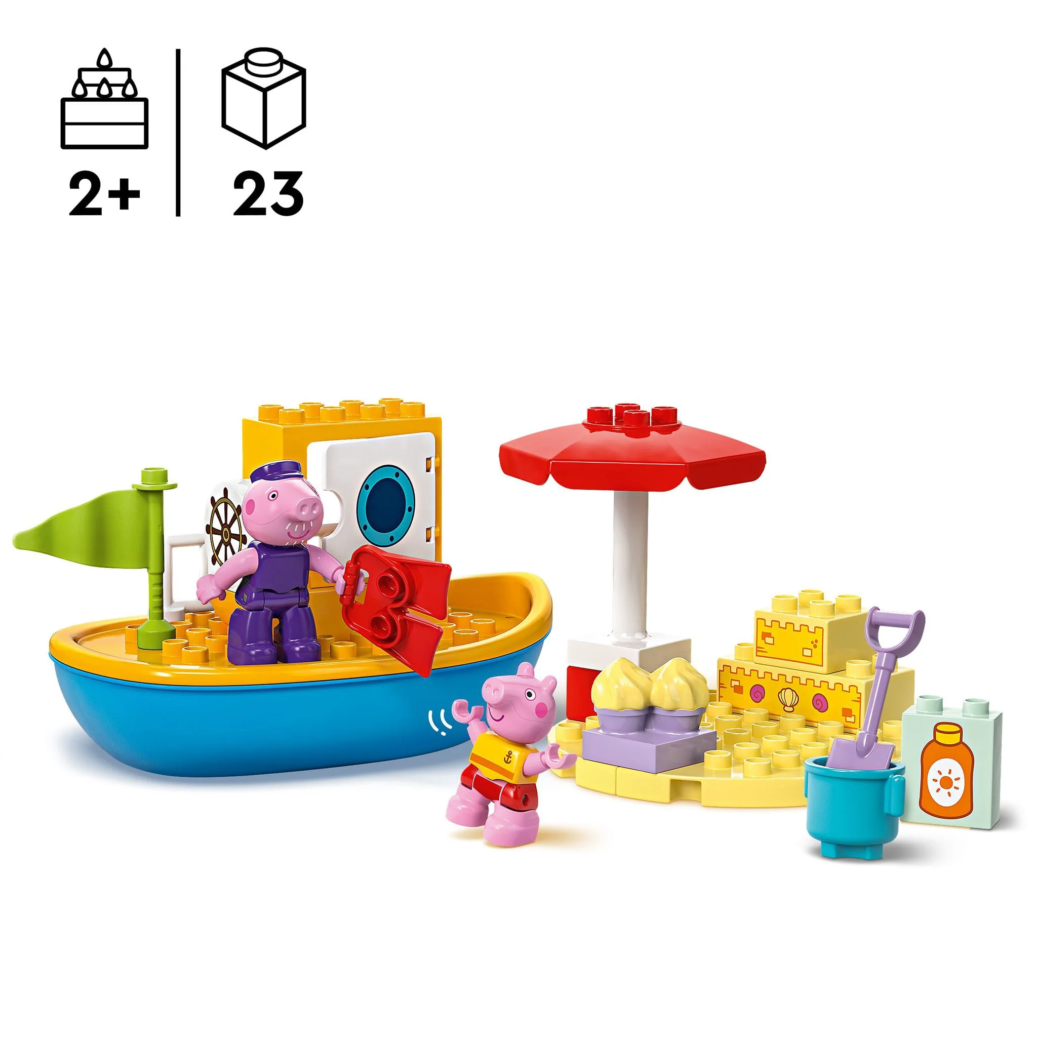 LEGO® DUPLO® Le voyage en bateau de Peppa Pig - Image 8
