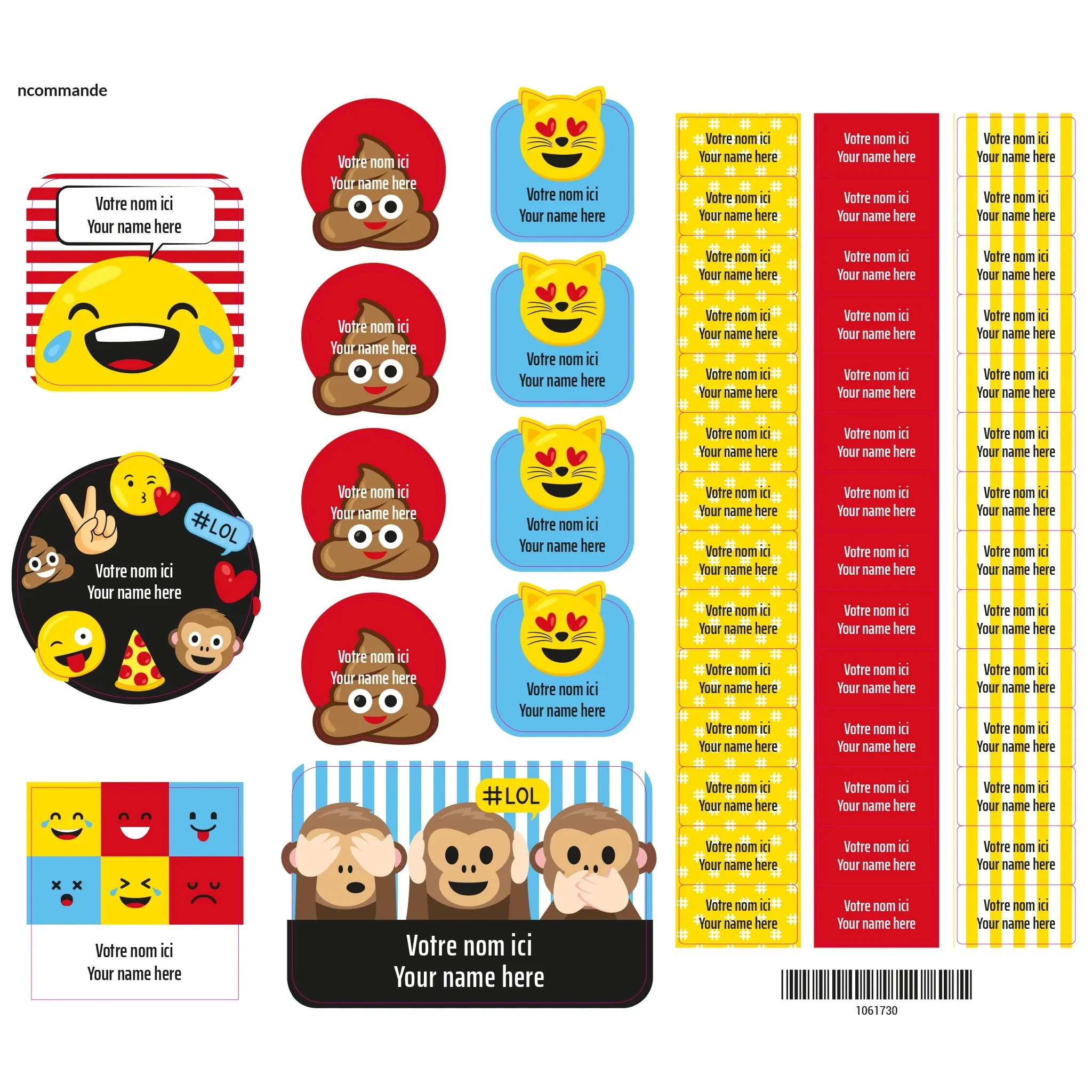 Étiquettes Essentiel - Émojis - Image 2