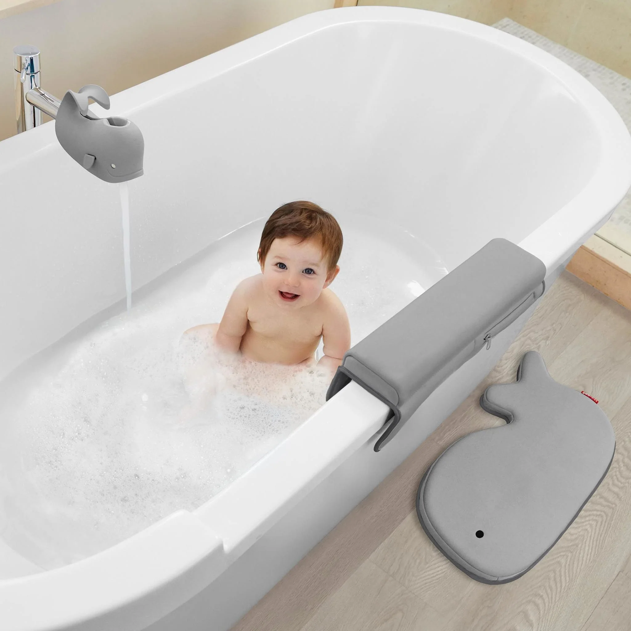 Ensemble de Bain Baleine (4) Gris - Image 5