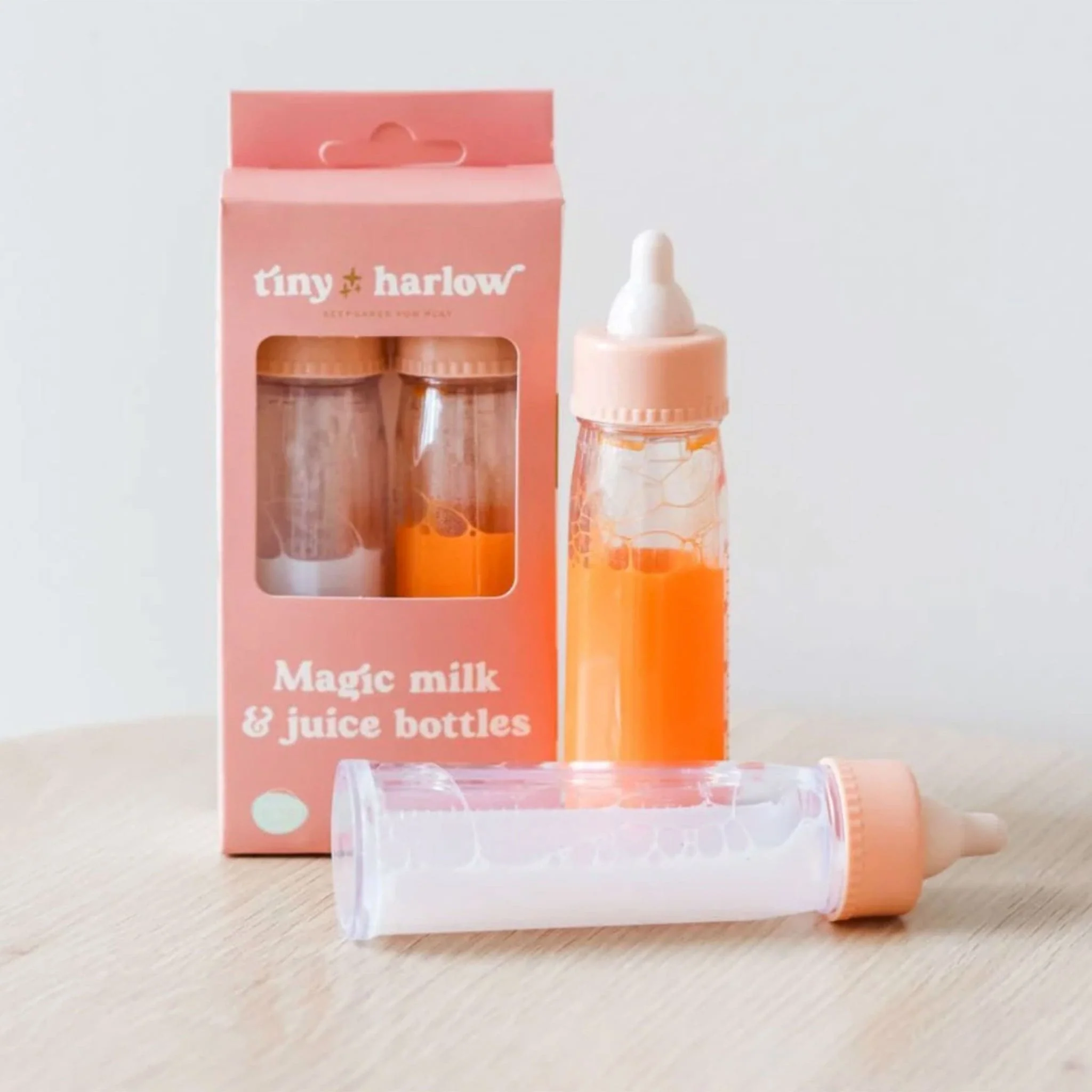 Bouteilles Magiques de Lait et de Jus pour Poupée