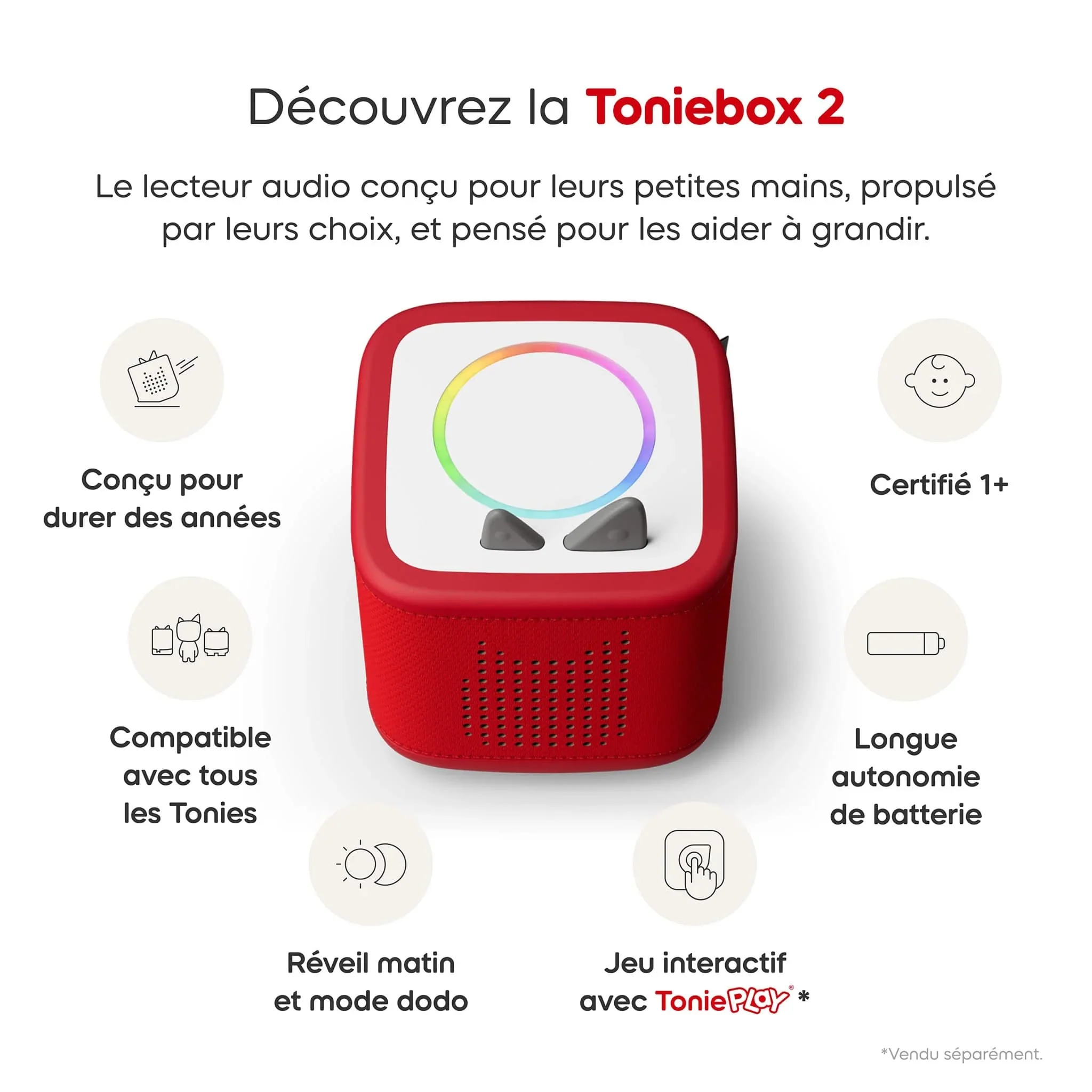 Toniebox 2 - Mon premier coffret - ROSE (bilingue) - Image 3
