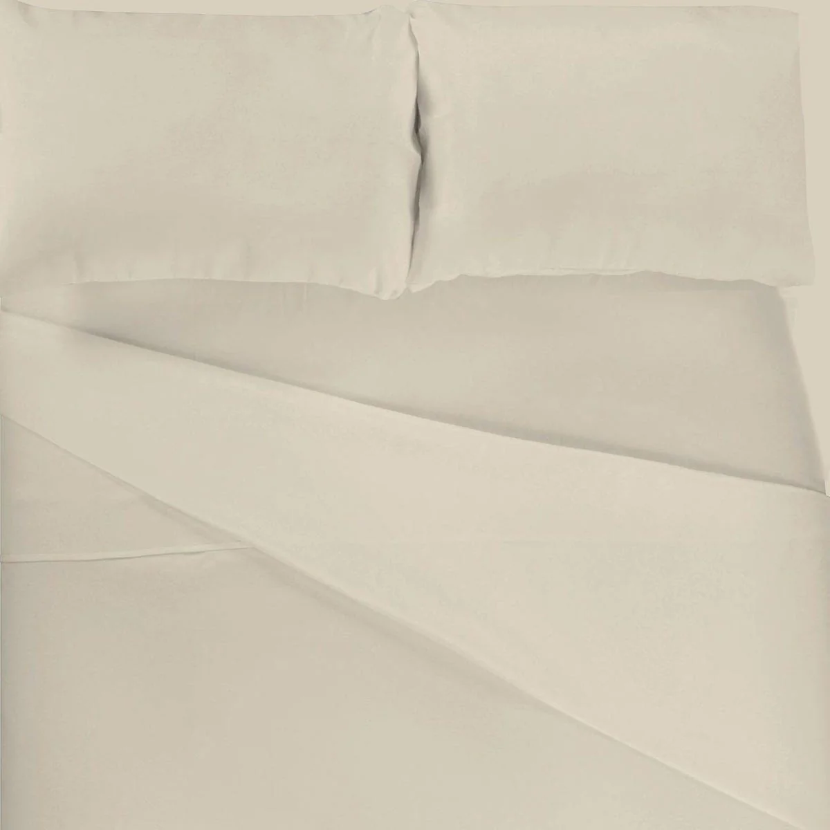 Ensemble Draps Flanelle Lit Double - Avoine - Image 2