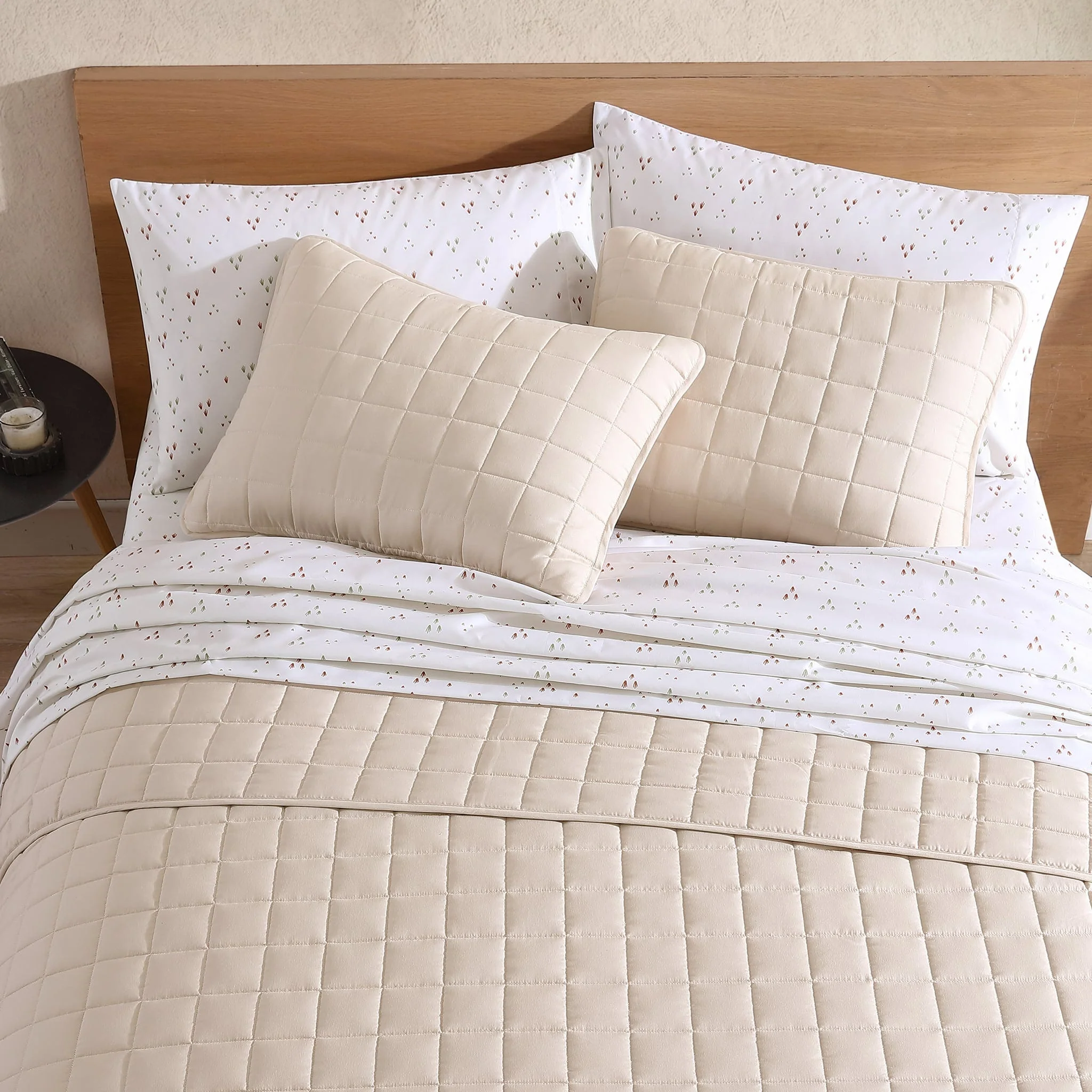 Ensemble Draps Lit Double - Herbes - Image 5