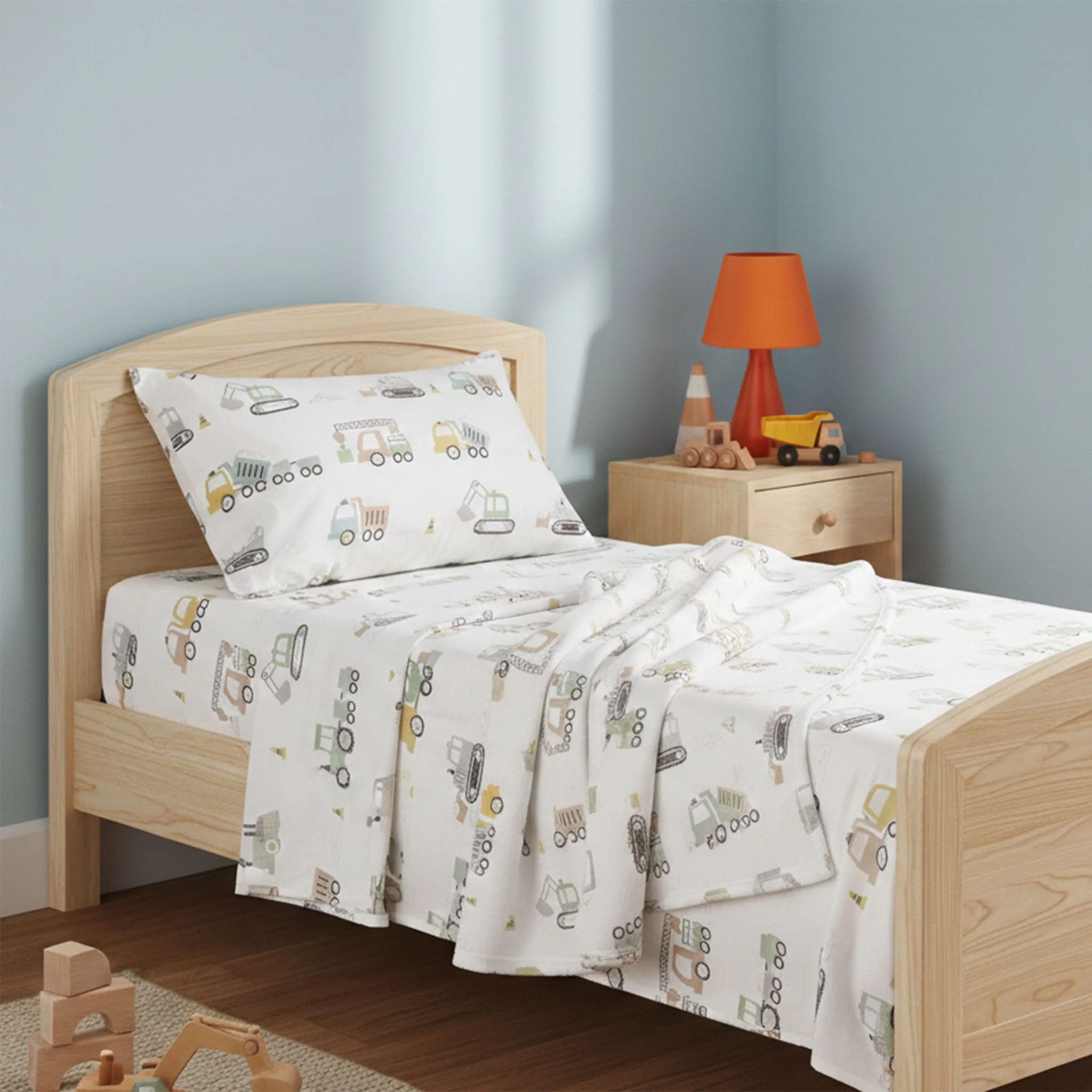 Ensemble Draps Lit Simple - Camions - Image 3