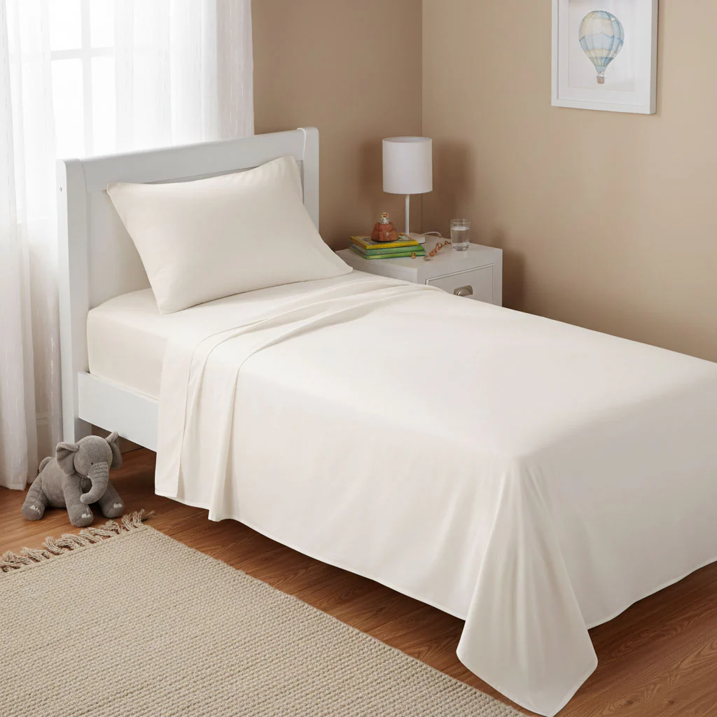 Ensemble Draps Lit Simple - Ivoire - Image 2