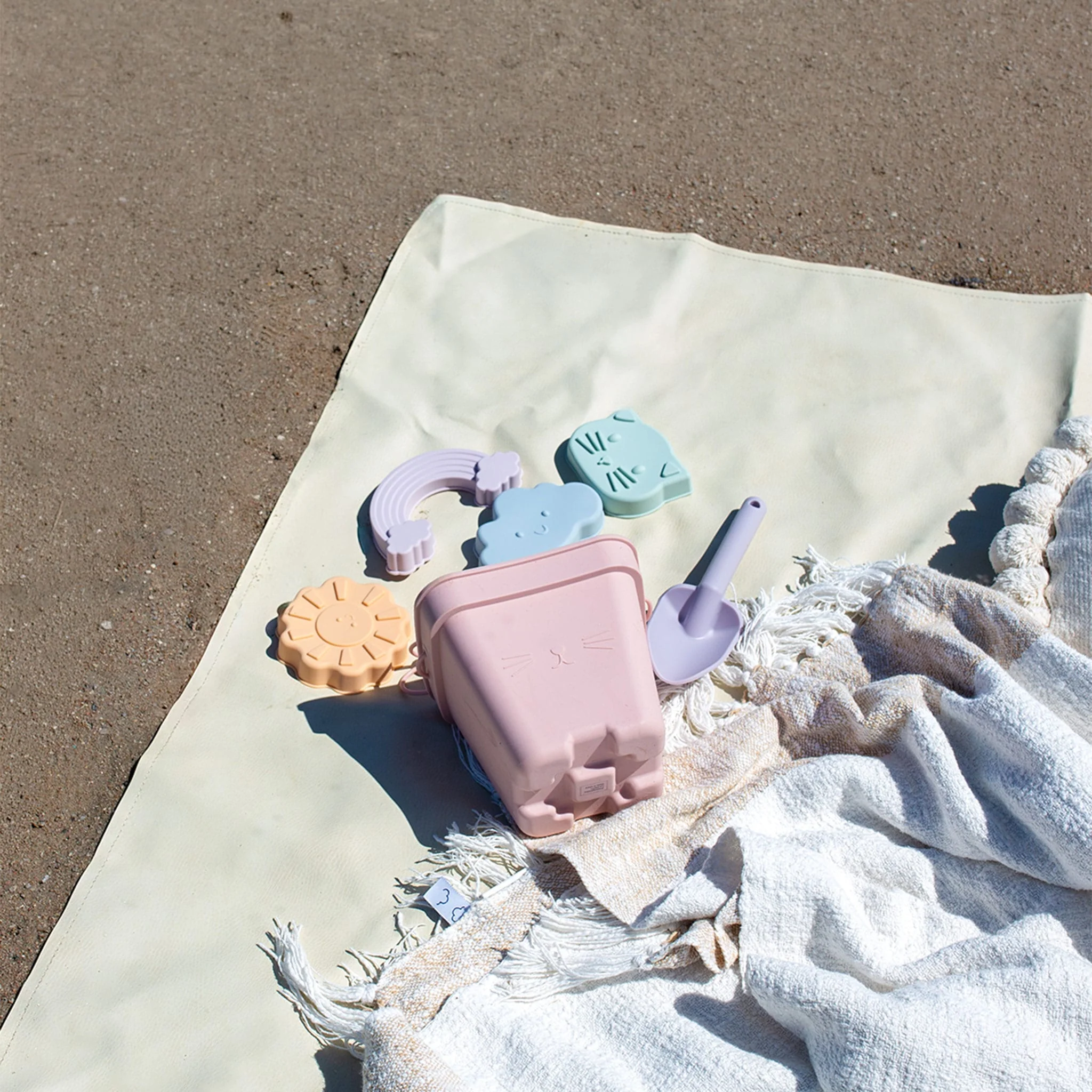 Ensemble Jouet de Plage en Silicone - Pastel - Image 3