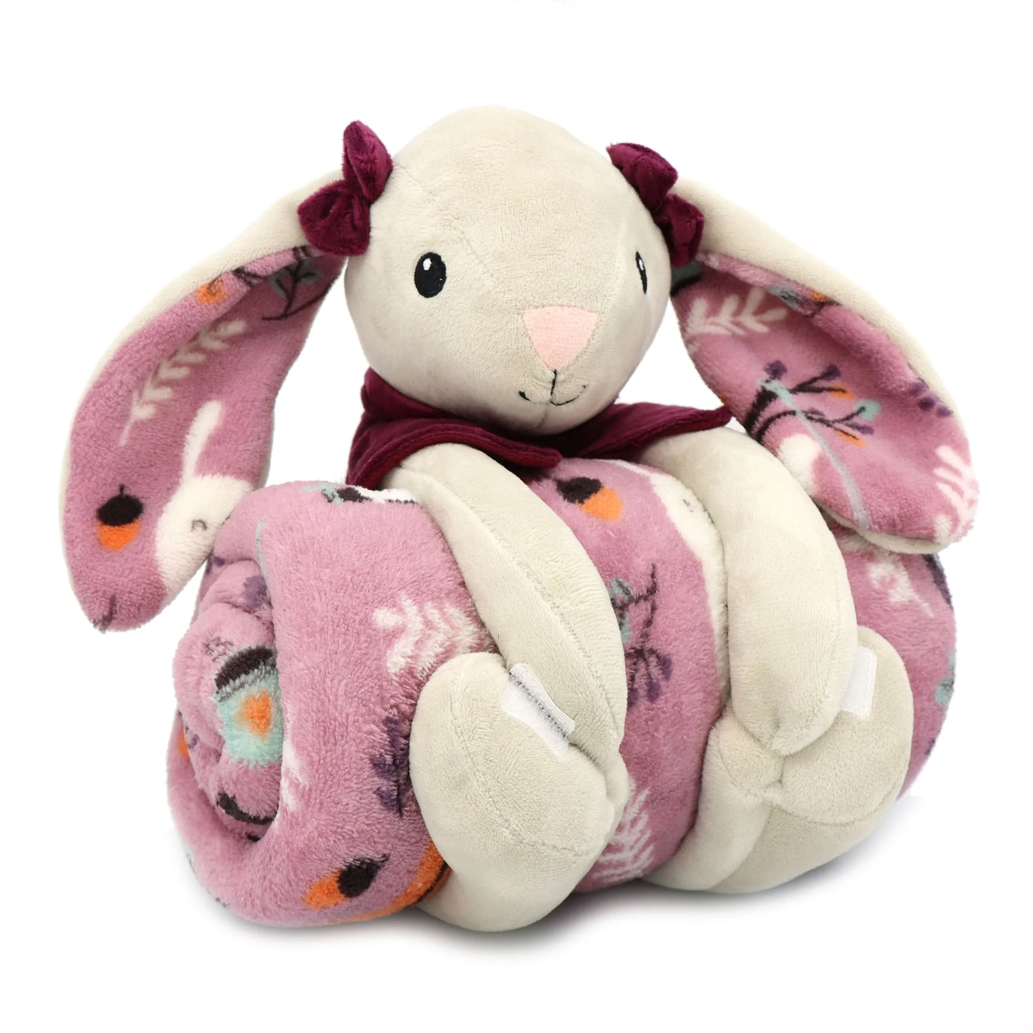 Ensemble Peluche et Couverture - Lapin
