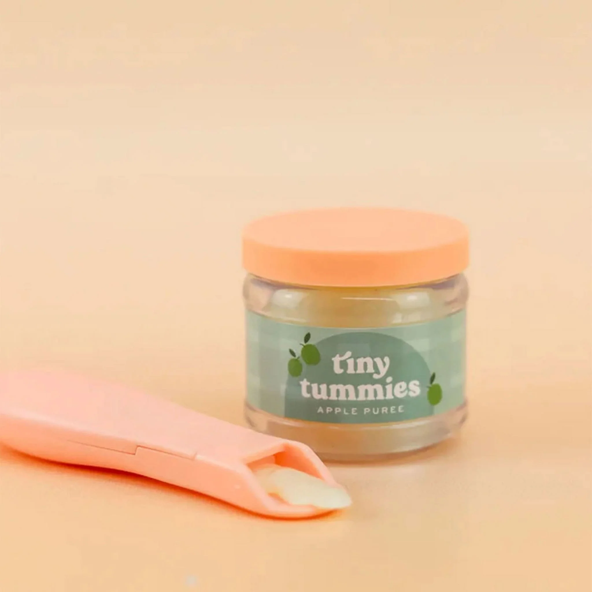 Ensemble de Purée Tiny Tummies Pour Poupée - Pomme Verte - Image 3