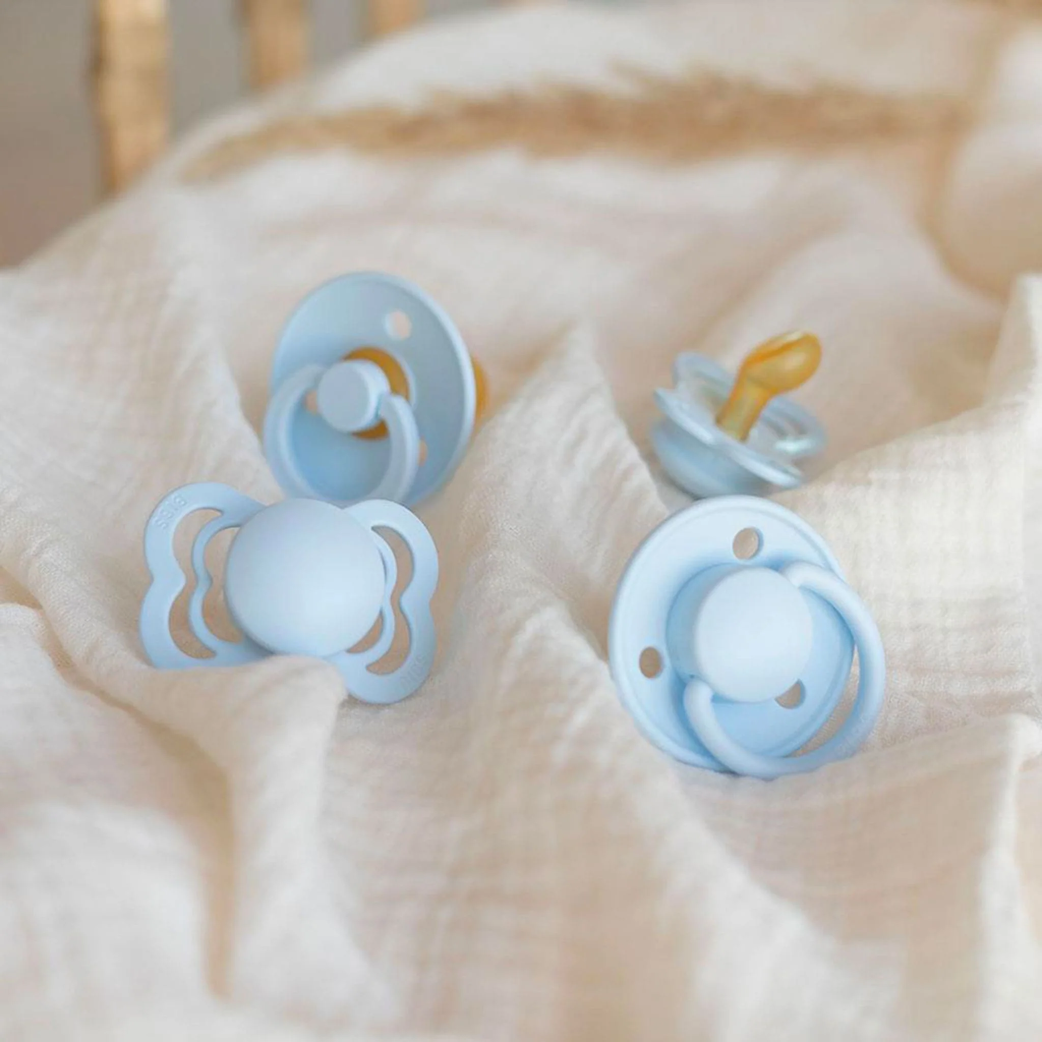 Ensemble de 4 Suce 0-6mois Collection Try-it BIBS - Bleu (Grandeur 1) - Image 3
