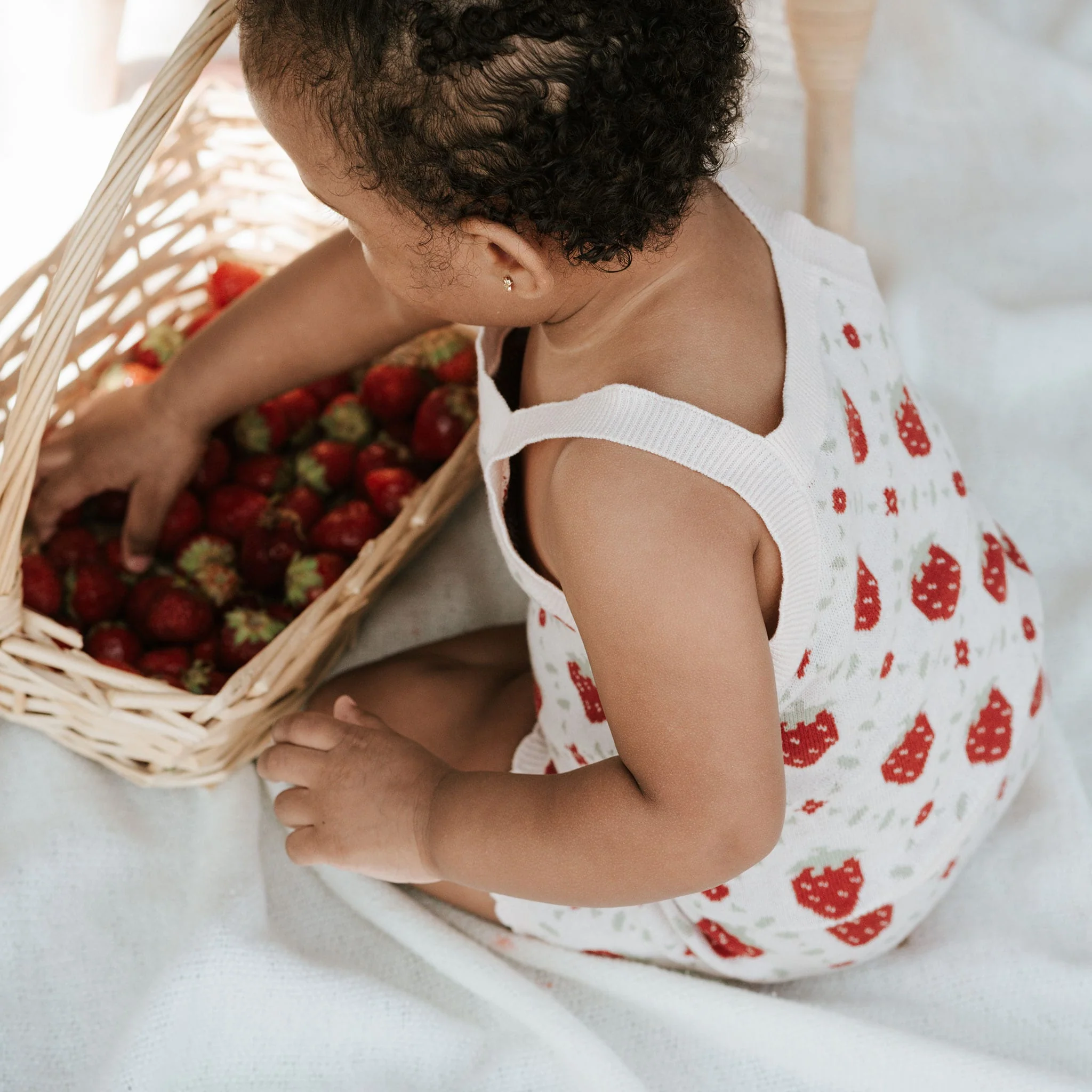 Ensemble Tricot Fraises 3-24mois - Image 3