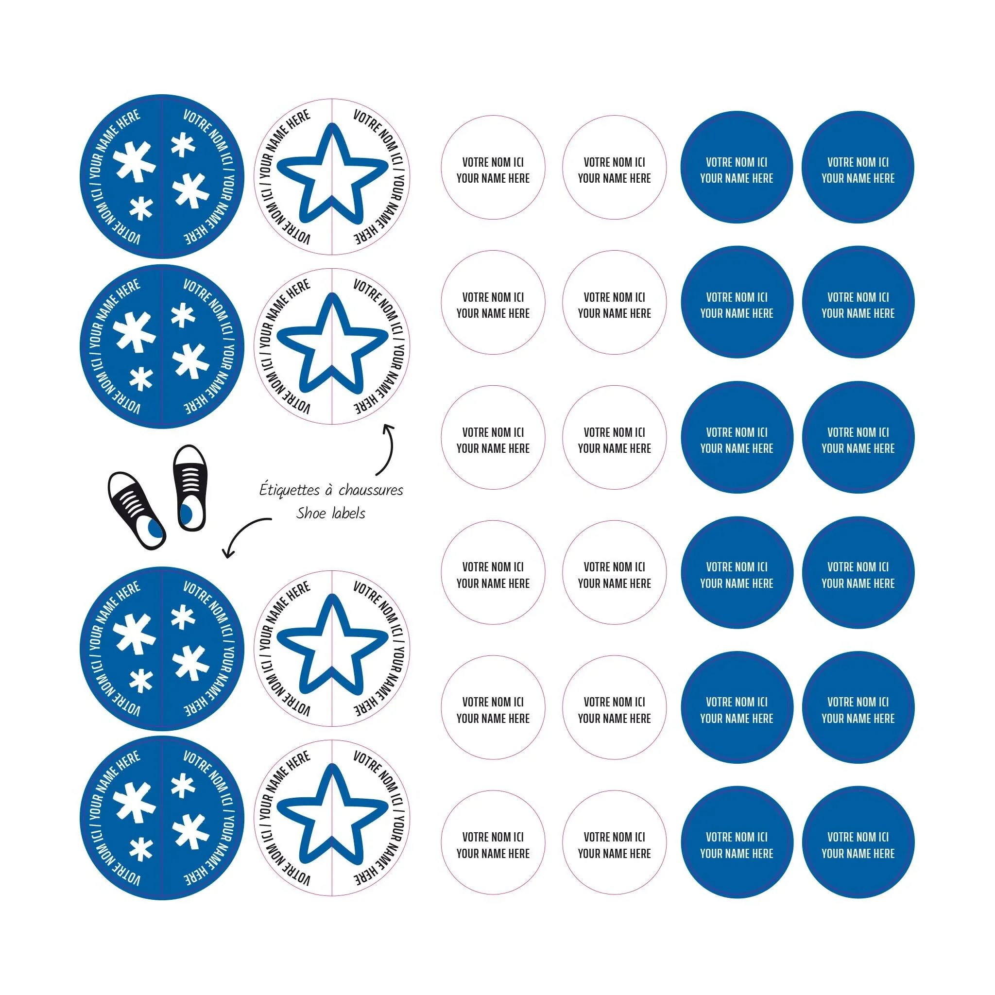 Étiquettes Essentiel - Motifs bleus - Image 4