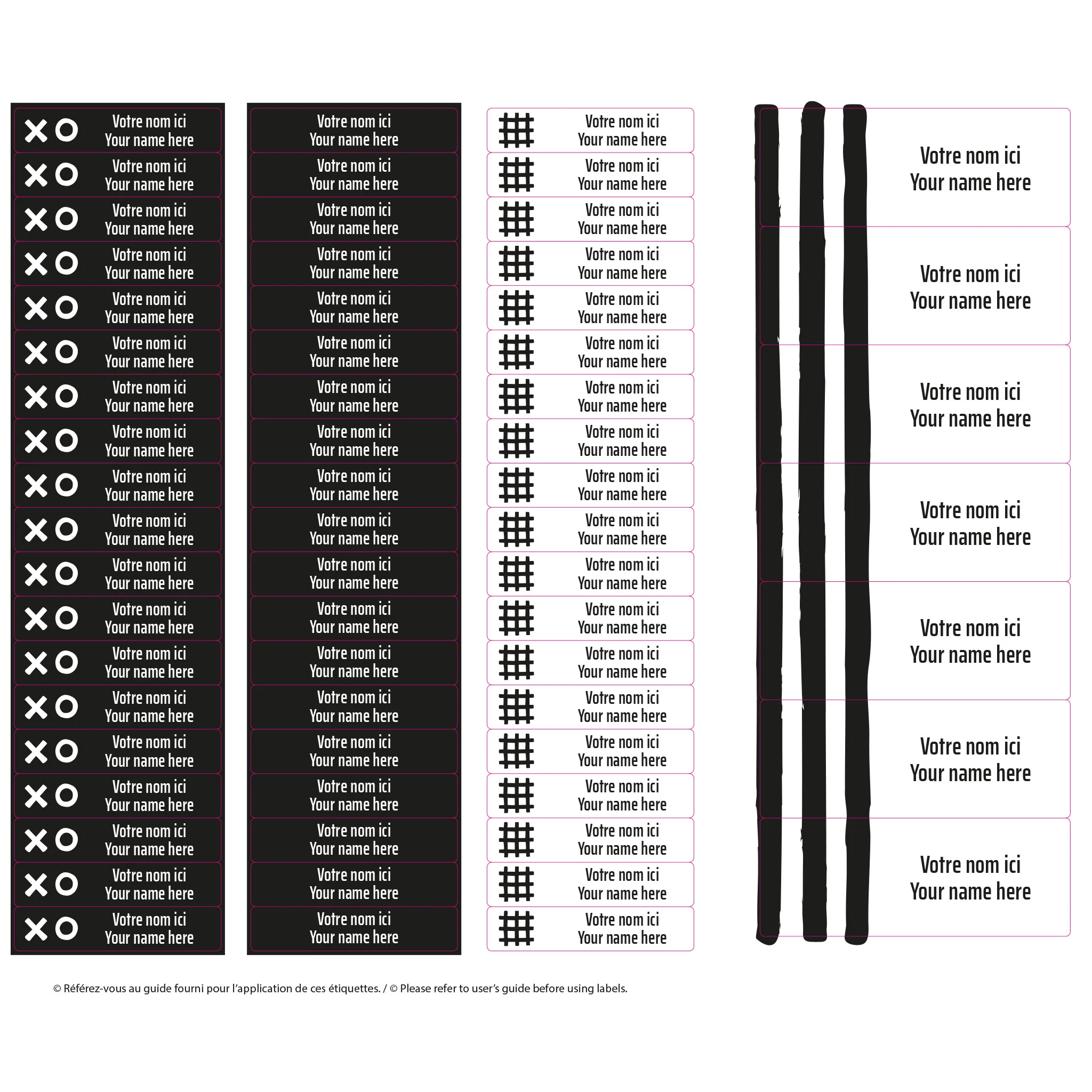 Étiquettes Essentiel - Motifs noirs - Image 3