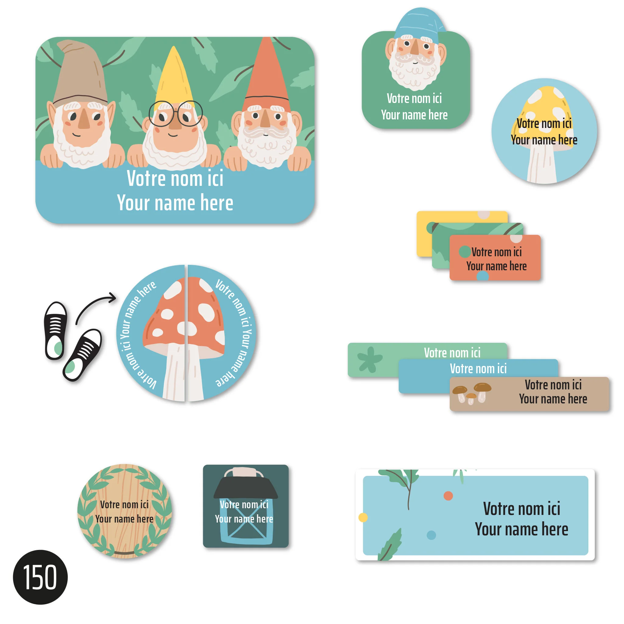 Étiquettes Essentiel - Gnomes