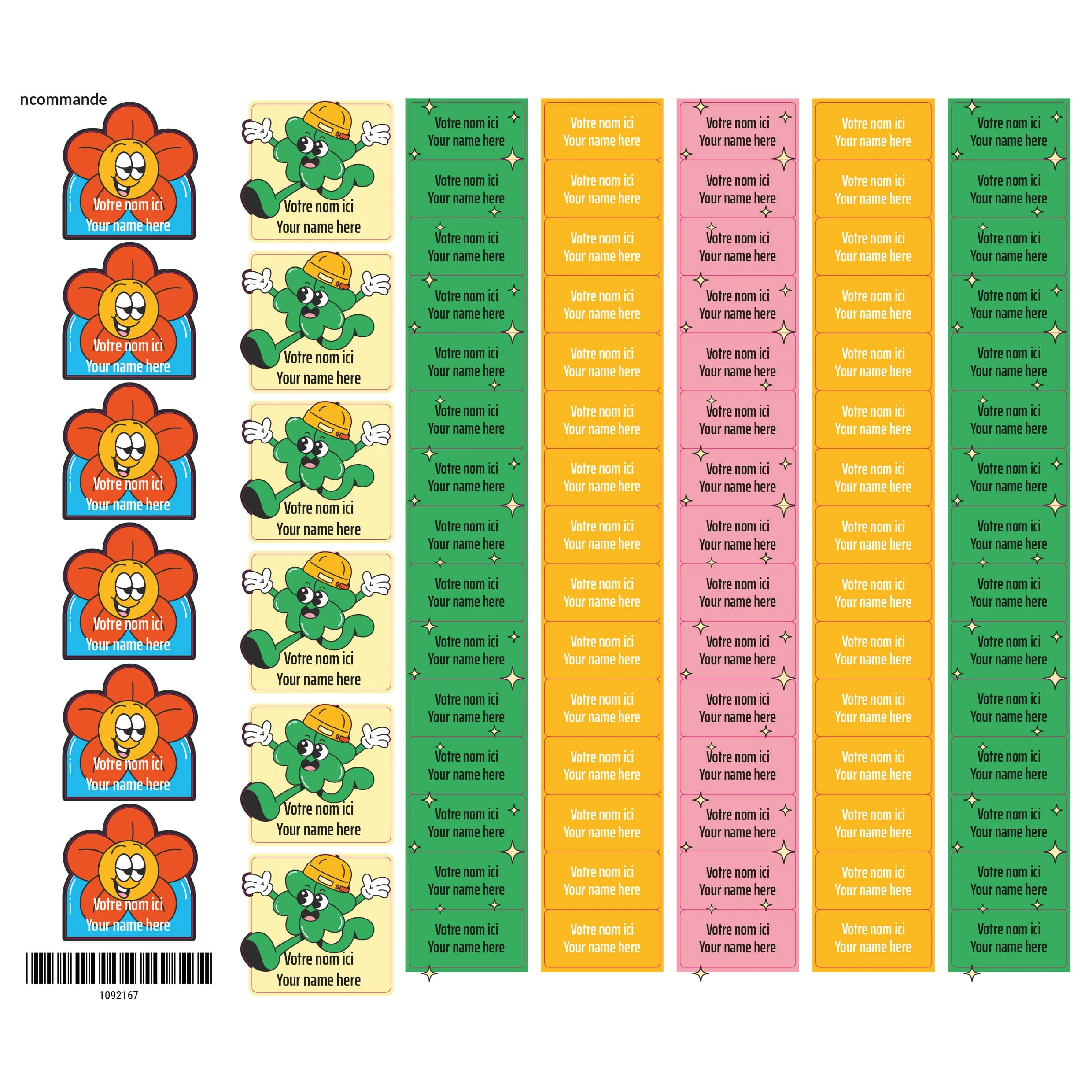 Étiquettes Scolaire - Rétro - Image 2