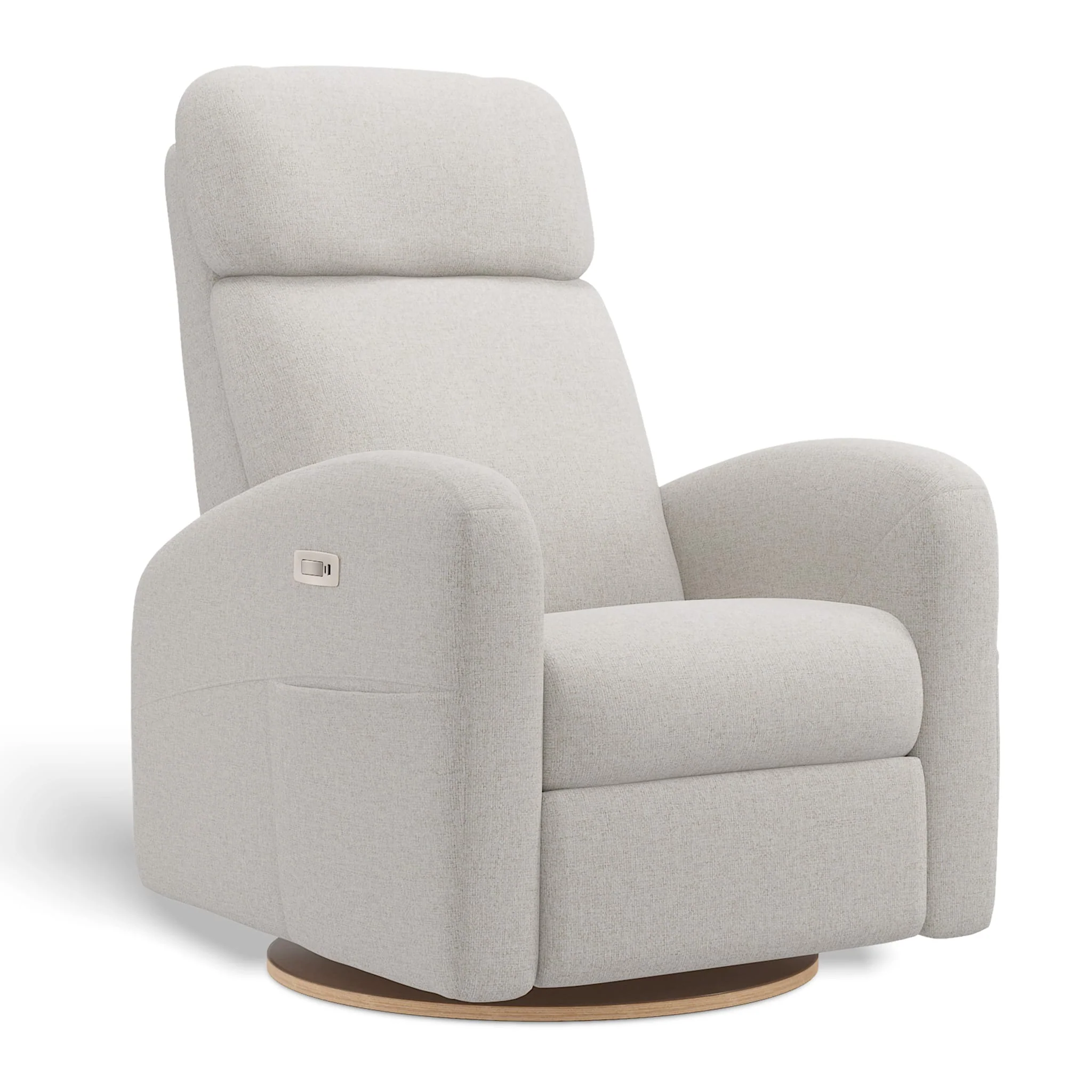 Fauteuil Berçant Inclinable Pivotant Hailey Alta™ 10 avec Mécanisme Électrique (Tissu anti-tache)