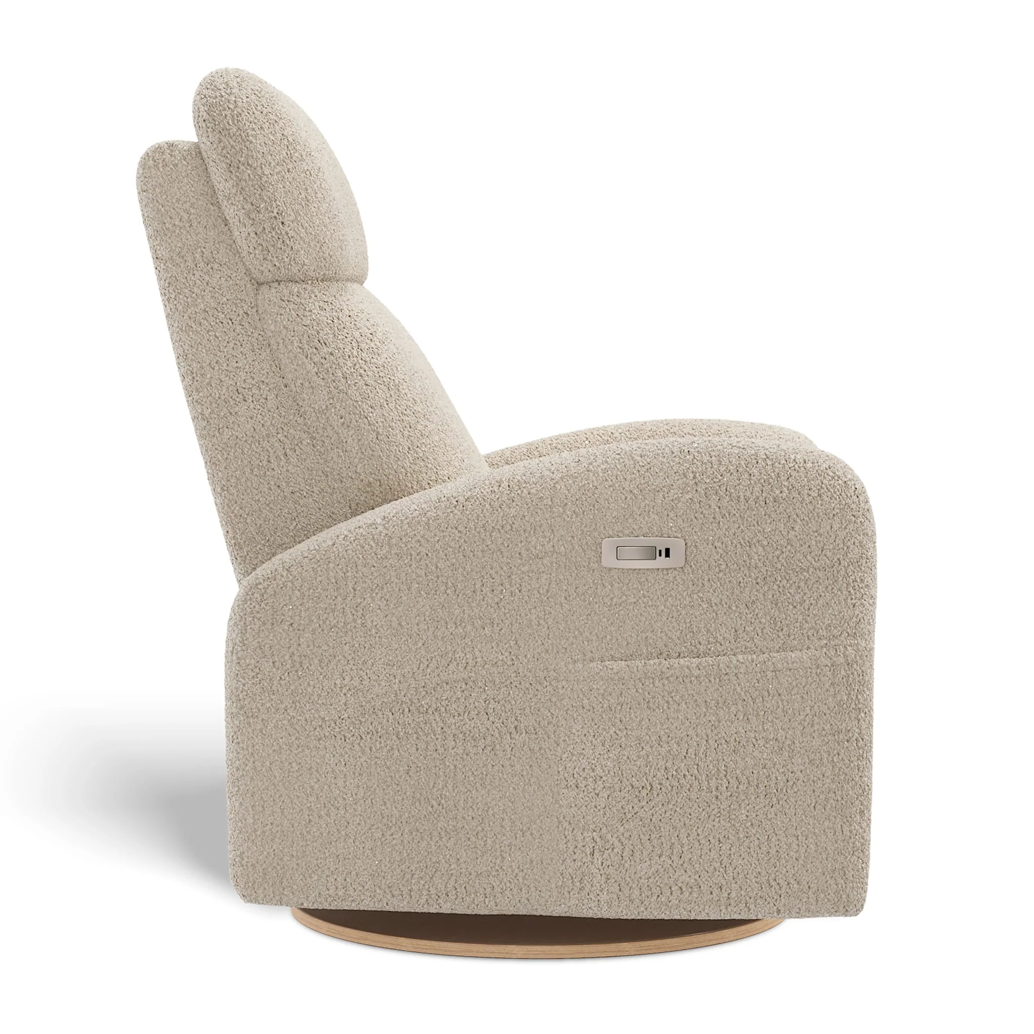 Fauteuil Berçant Inclinable Pivotant Hailey Puppy Sand avec Mécanisme Électrique - Image 3