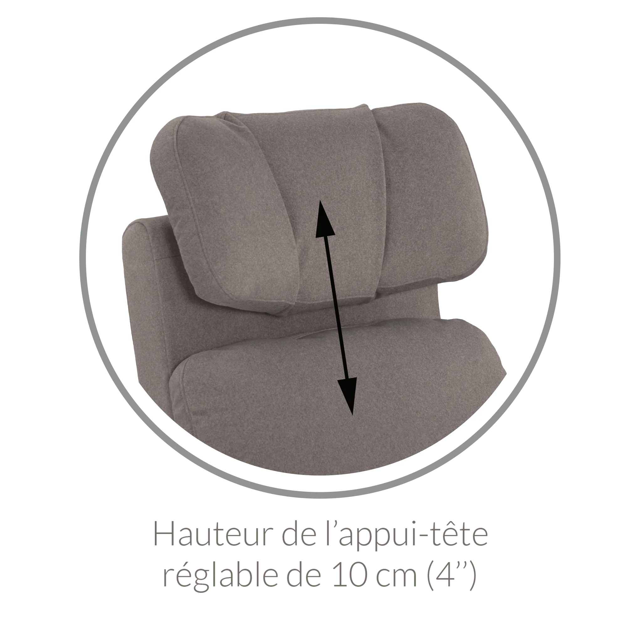 Fauteuil Berçant Inclinable Pivotant Hailey Puppy Pearl avec Mécanisme Électrique - Image 8