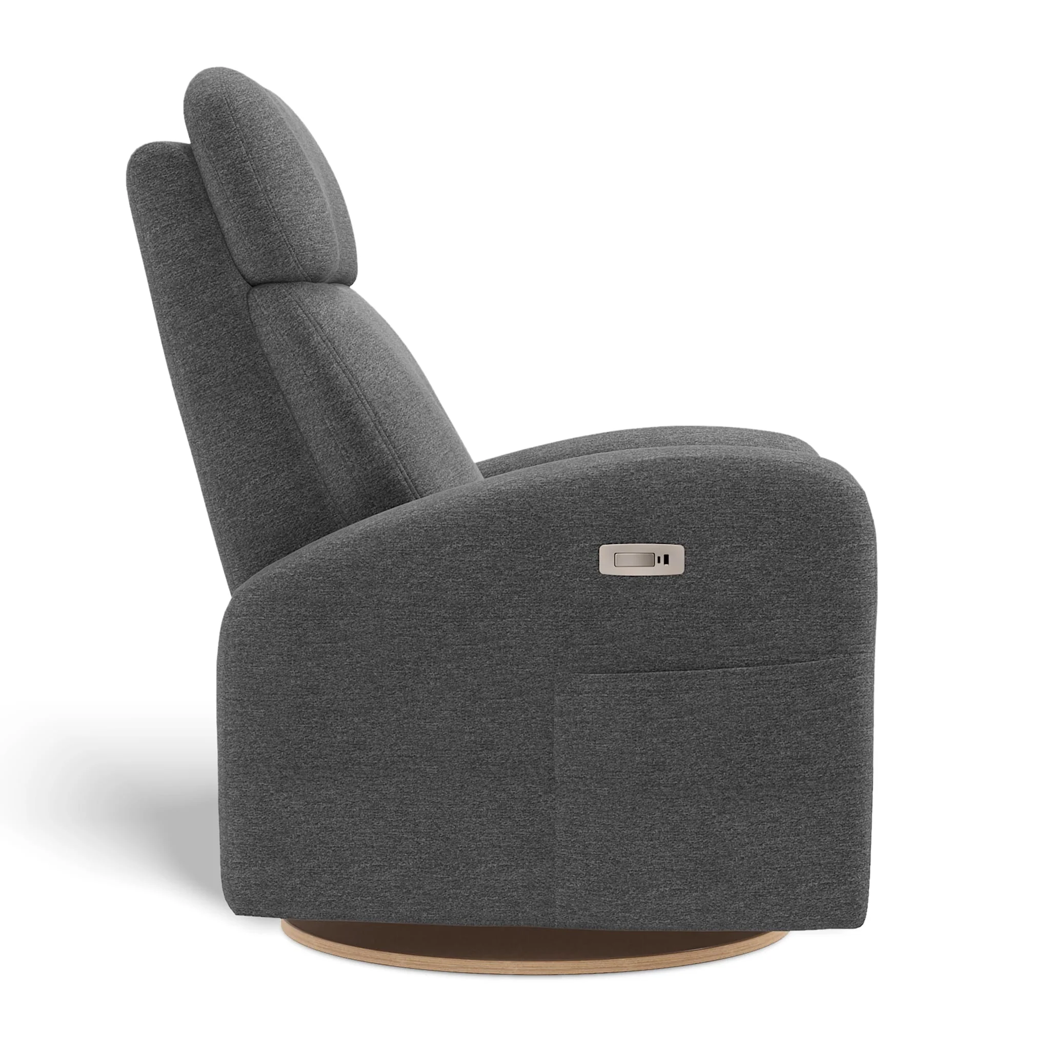 Fauteuil Berçant Inclinable Pivotant Hailey Nexus Charcoa avec Mécanisme Électrique - Image 4