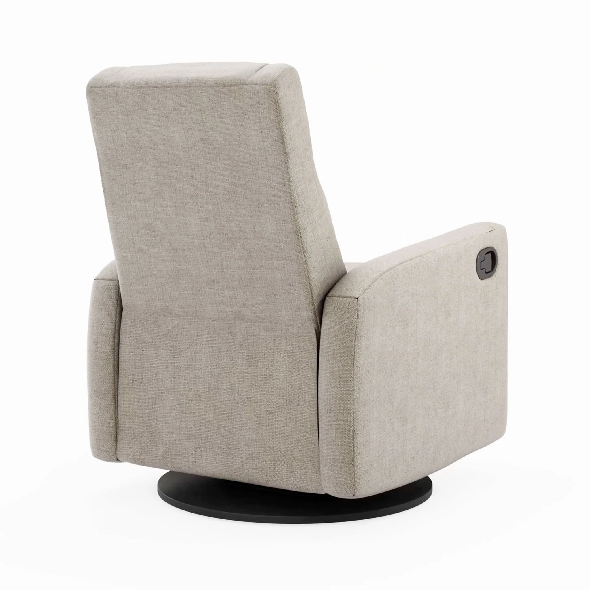 Fauteuil Berçant et Pivotant Nelly - Breather Driftwood / Noir - Image 4